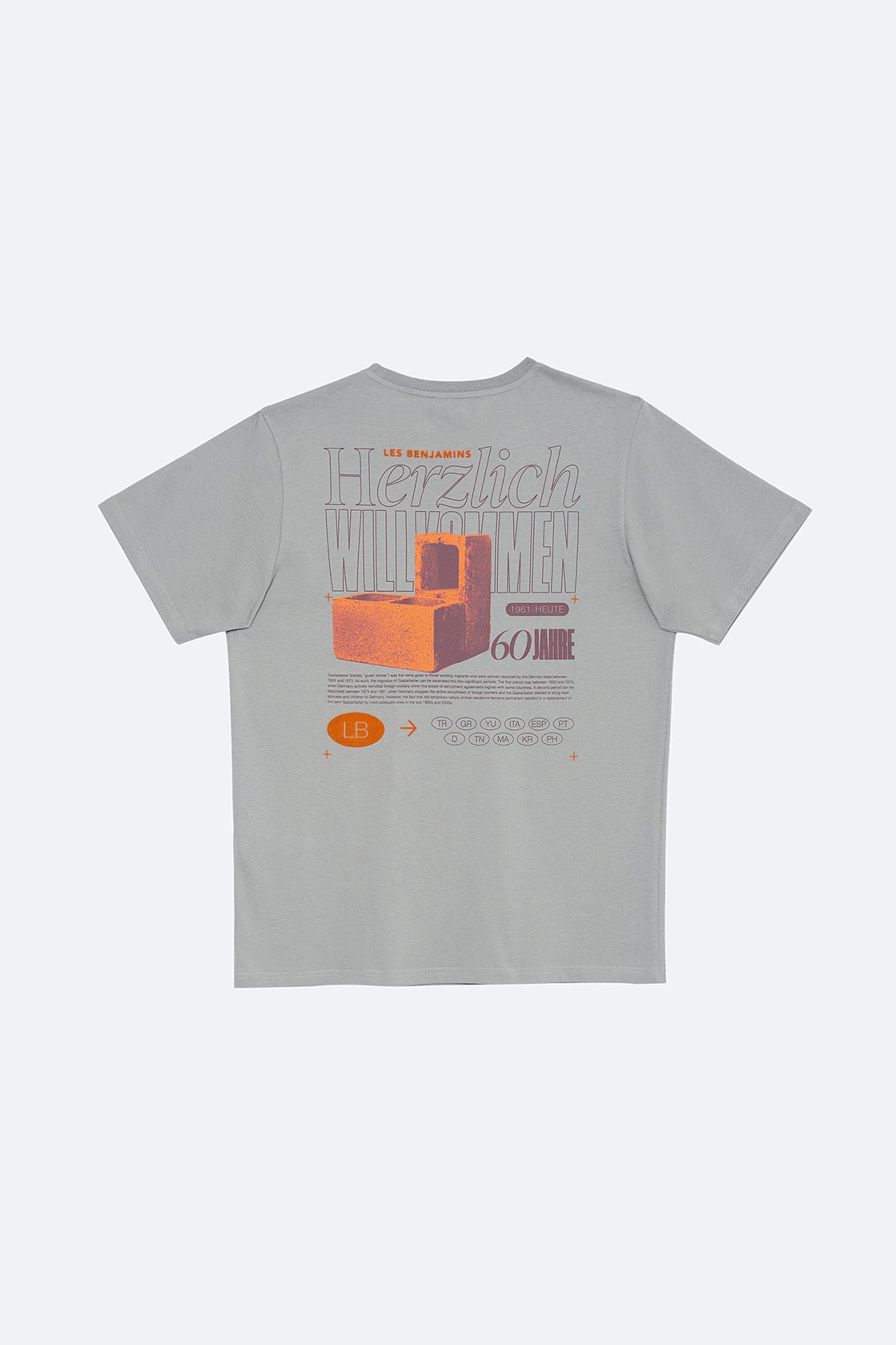 Les Benjamins Yuvarlak Yaka Logolu T-shirt-Libas Trendy Fashion Store