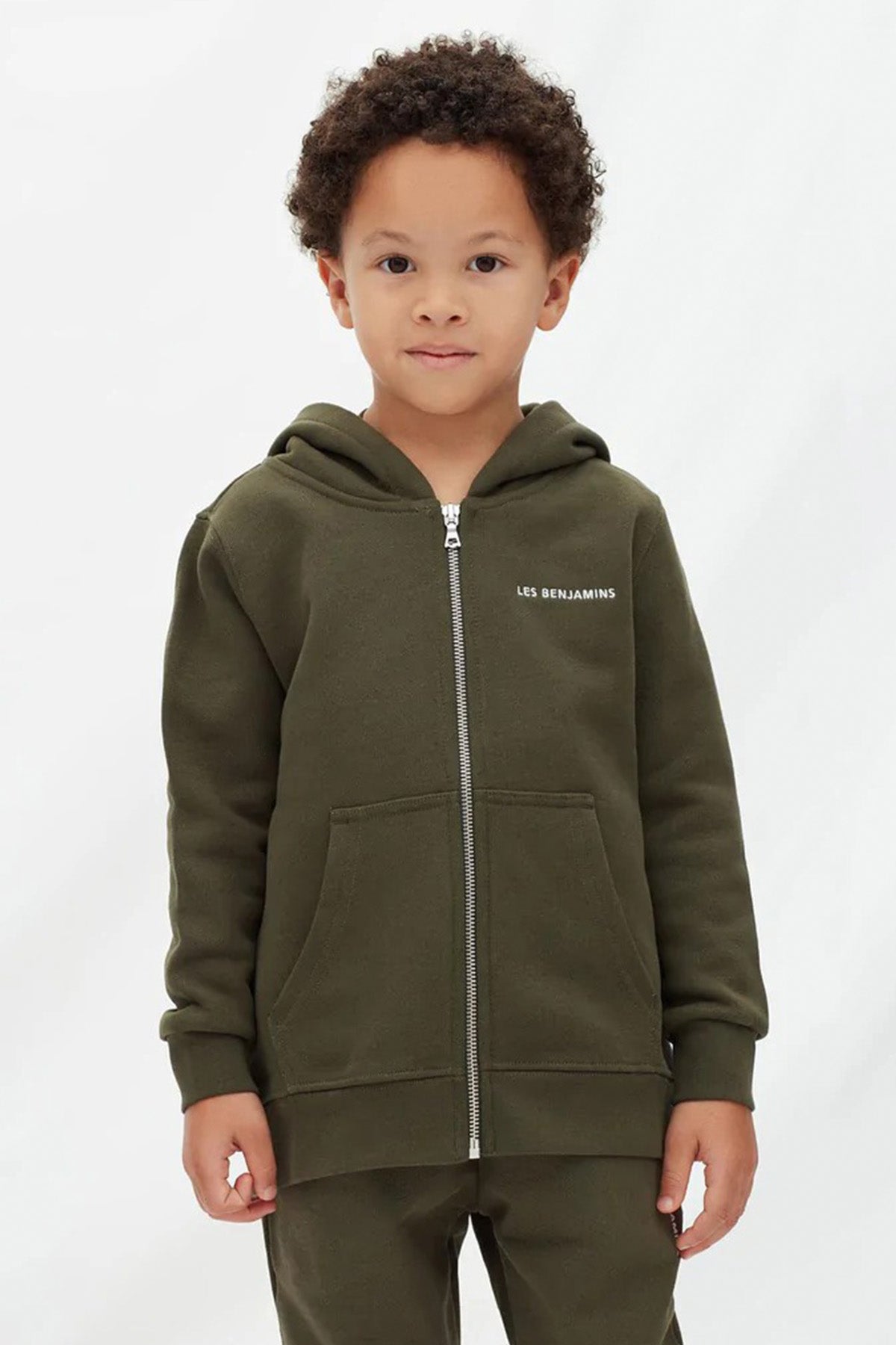 Les Benjamins Kids 4-7 Yaş Unisex Çocuk Logolu Kapüşonlu Sweatshirt Ceket-Libas Trendy Fashion Store