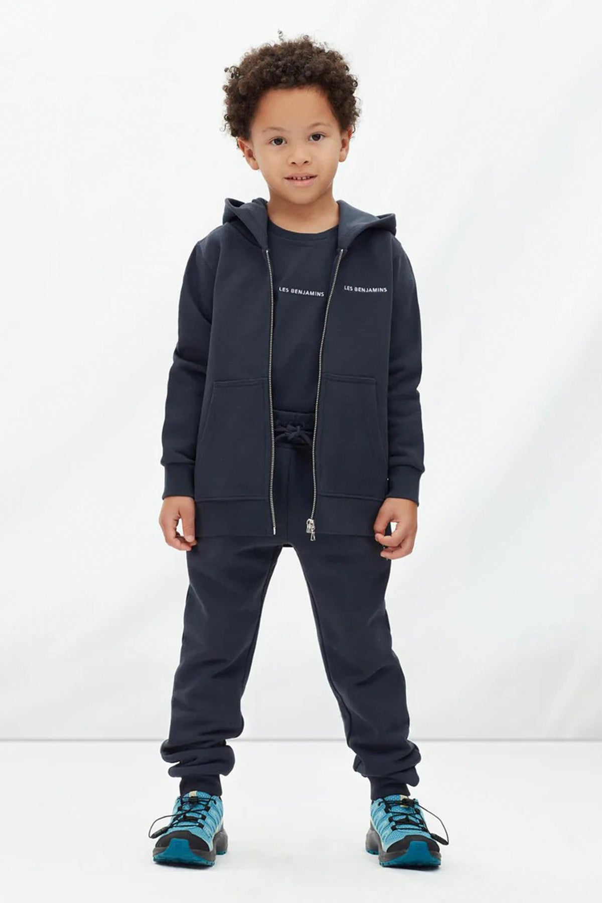 Les Benjamins Kids 3-6 Yaş Unisex Çocuk Logolu Kapüşonlu Sweatshirt Ceket-Libas Trendy Fashion Store