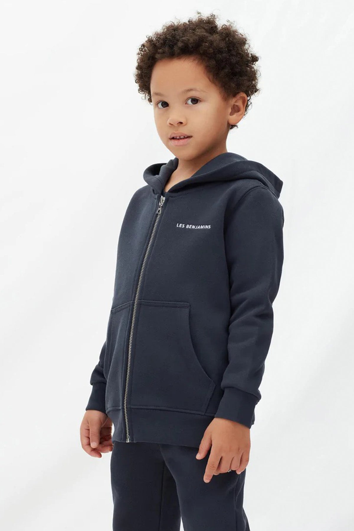 Les Benjamins Kids 3-6 Yaş Unisex Çocuk Logolu Kapüşonlu Sweatshirt Ceket-Libas Trendy Fashion Store