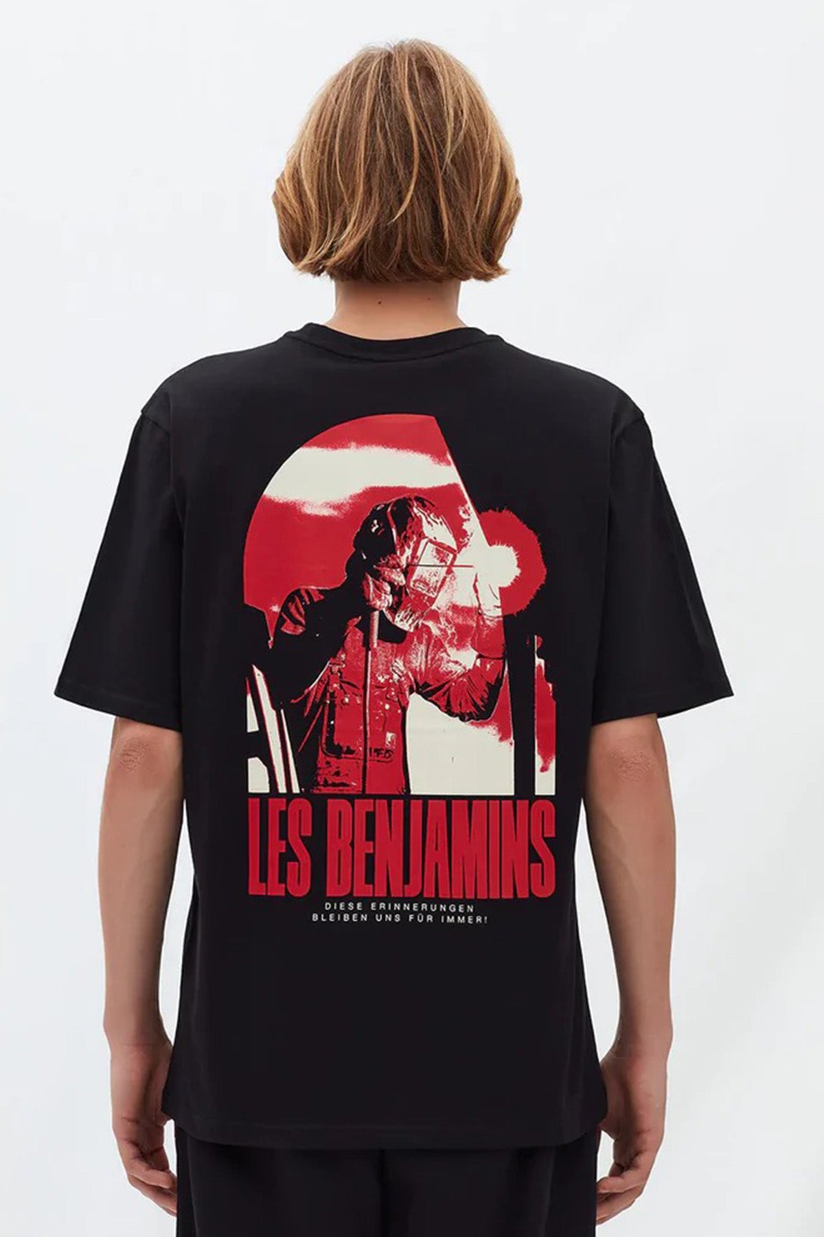 Les Benjamins Yuvarlak Yaka Logolu T-shirt-Libas Trendy Fashion Store
