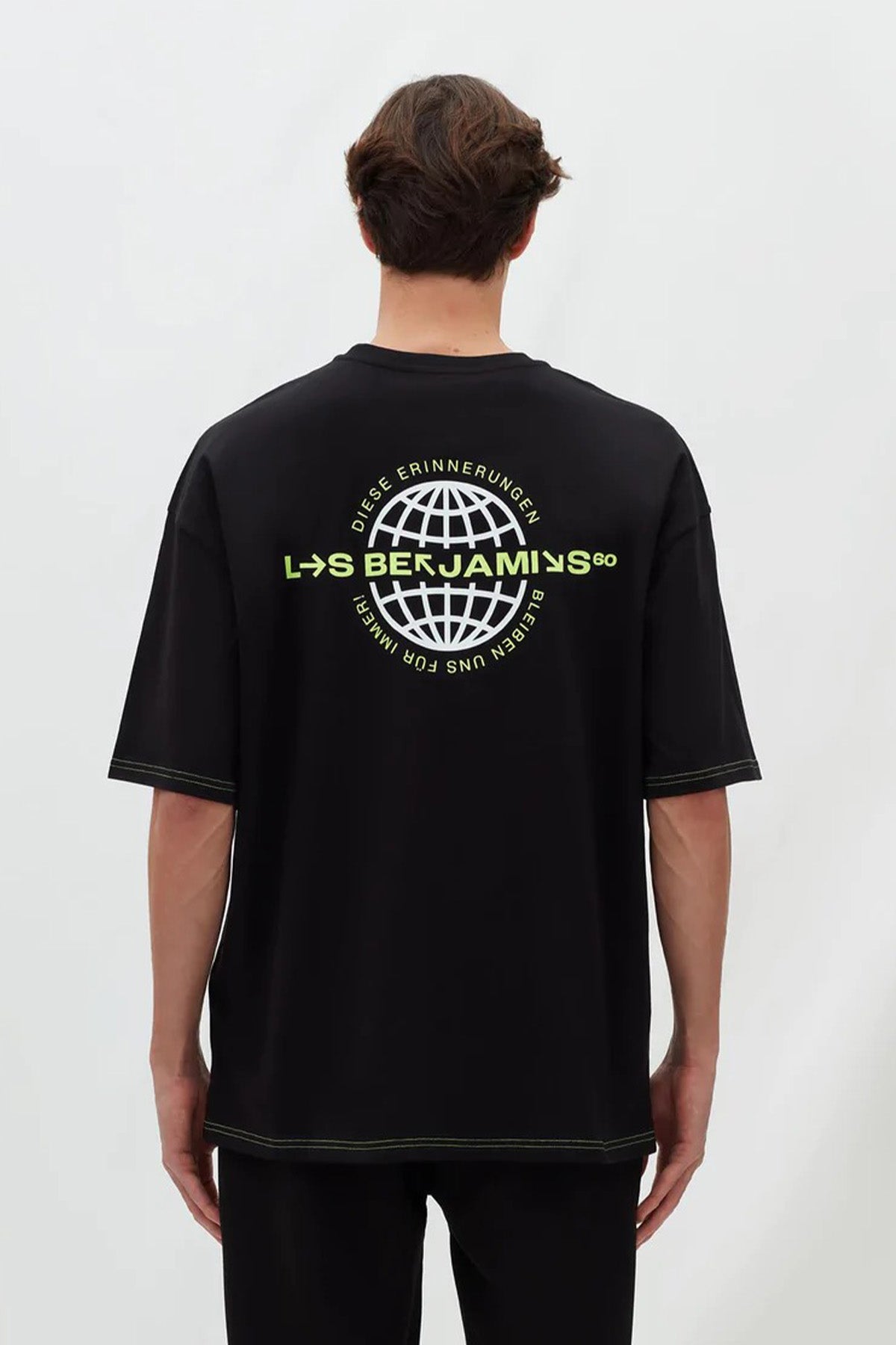 Les Benjamins Logolu Geniş Kesim T-shirt-Libas Trendy Fashion Store