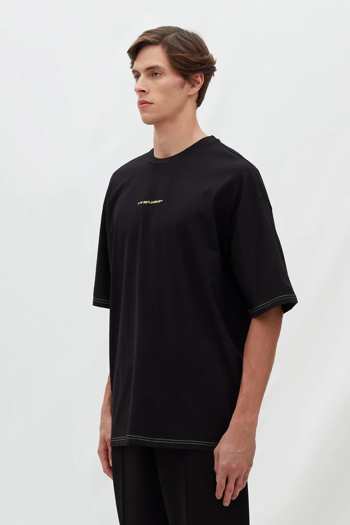 Les Benjamins Logolu Geniş Kesim T-shirt-Libas Trendy Fashion Store