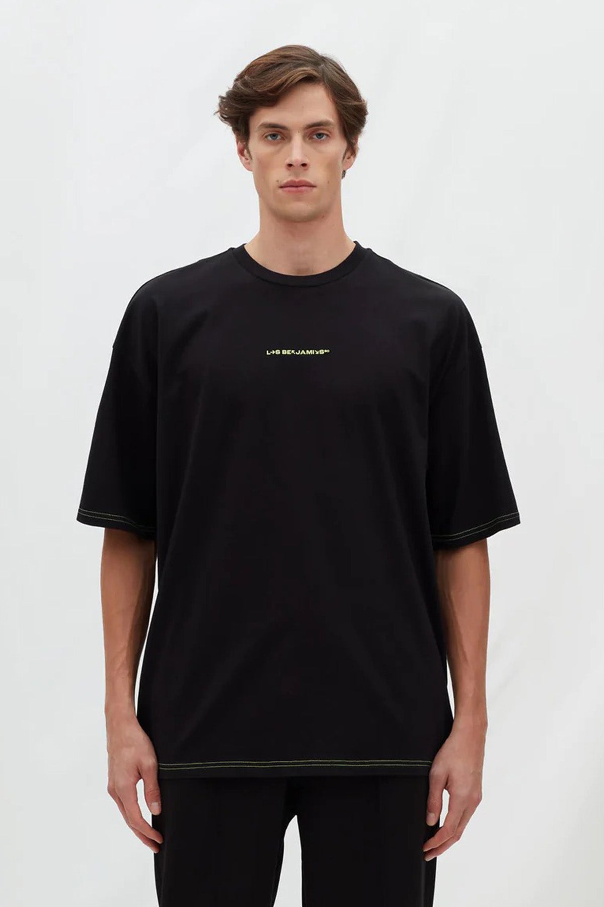 Les Benjamins Logolu Geniş Kesim T-shirt-Libas Trendy Fashion Store