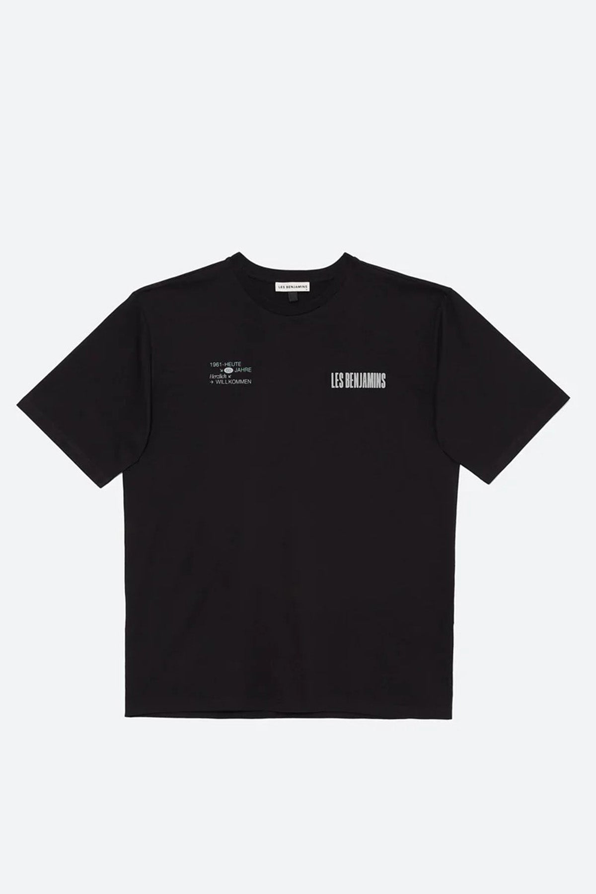 Les Benjamins Yuvarlak Yaka Logolu T-shirt-Libas Trendy Fashion Store