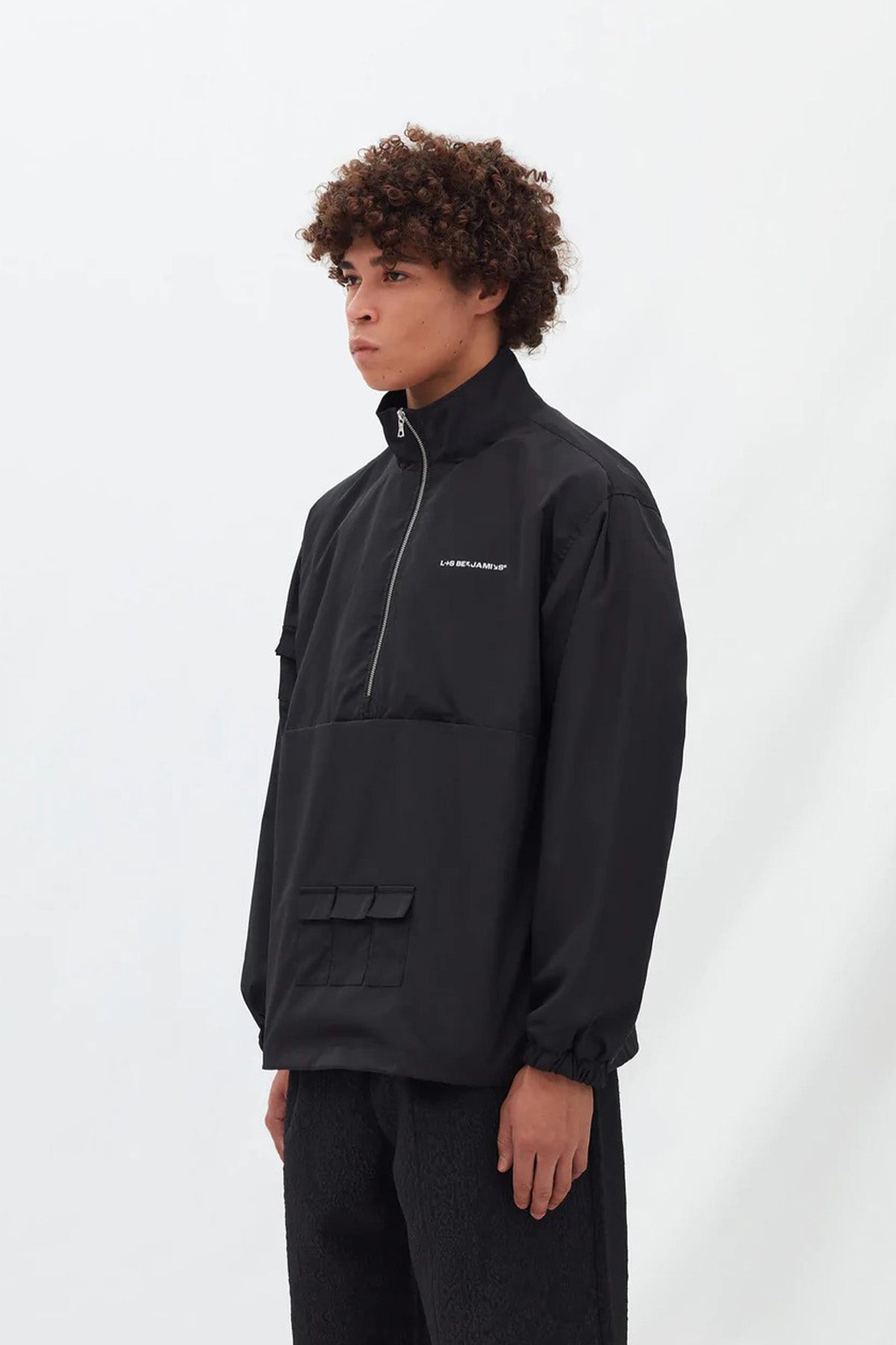 Les Benjamins Logolu Yarım Fermuarlı Anorak Ceket-Libas Trendy Fashion Store