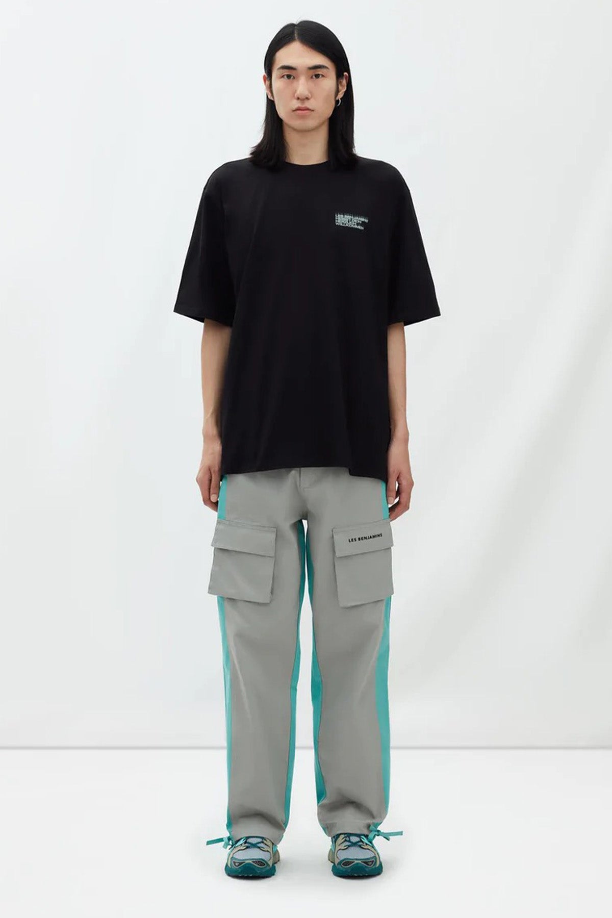 Les Benjamins Geniş Kesim Logolu T-shirt-Libas Trendy Fashion Store