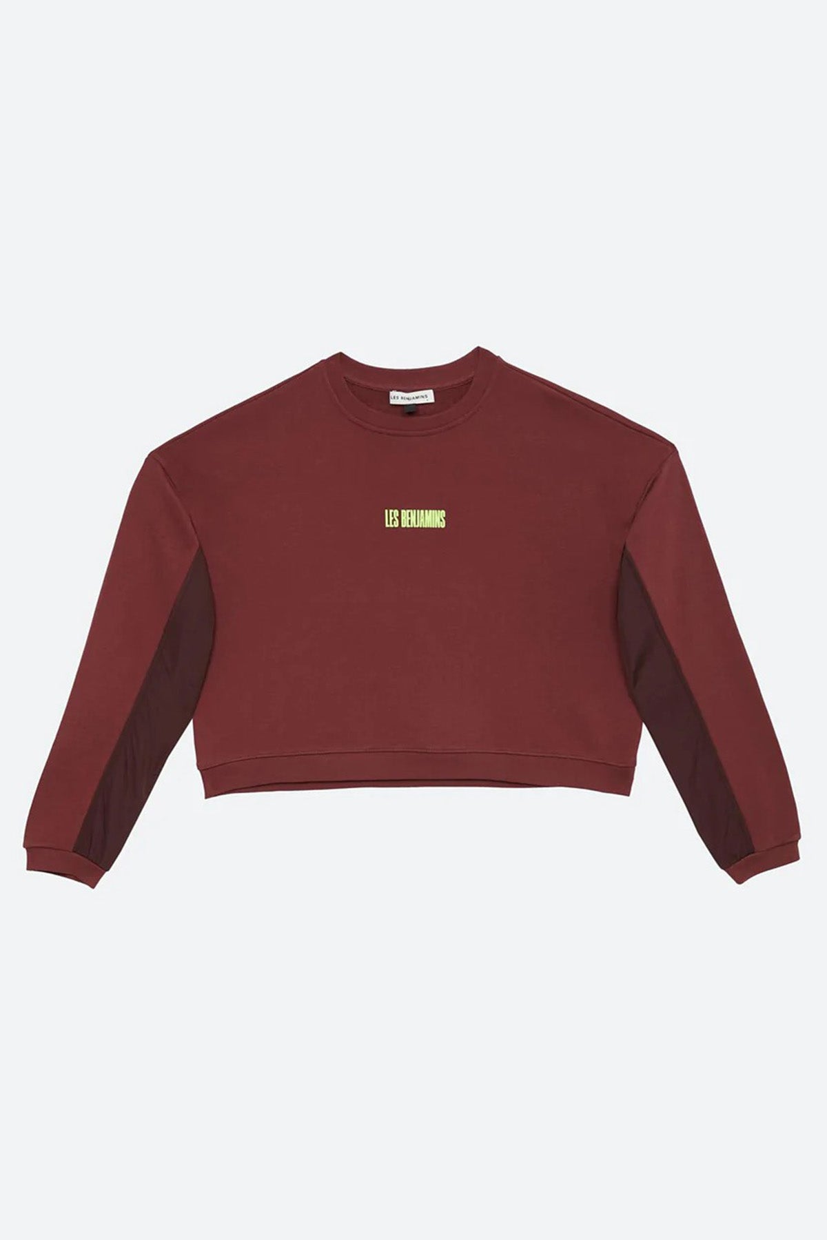 Les Benjamins Yuvarlak Yaka Crop Sweatshirt-Libas Trendy Fashion Store