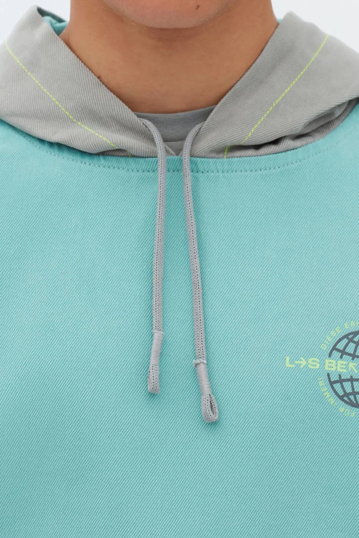 Les Benjamins Logolu Kapüşonlu Sweatshirt-Libas Trendy Fashion Store