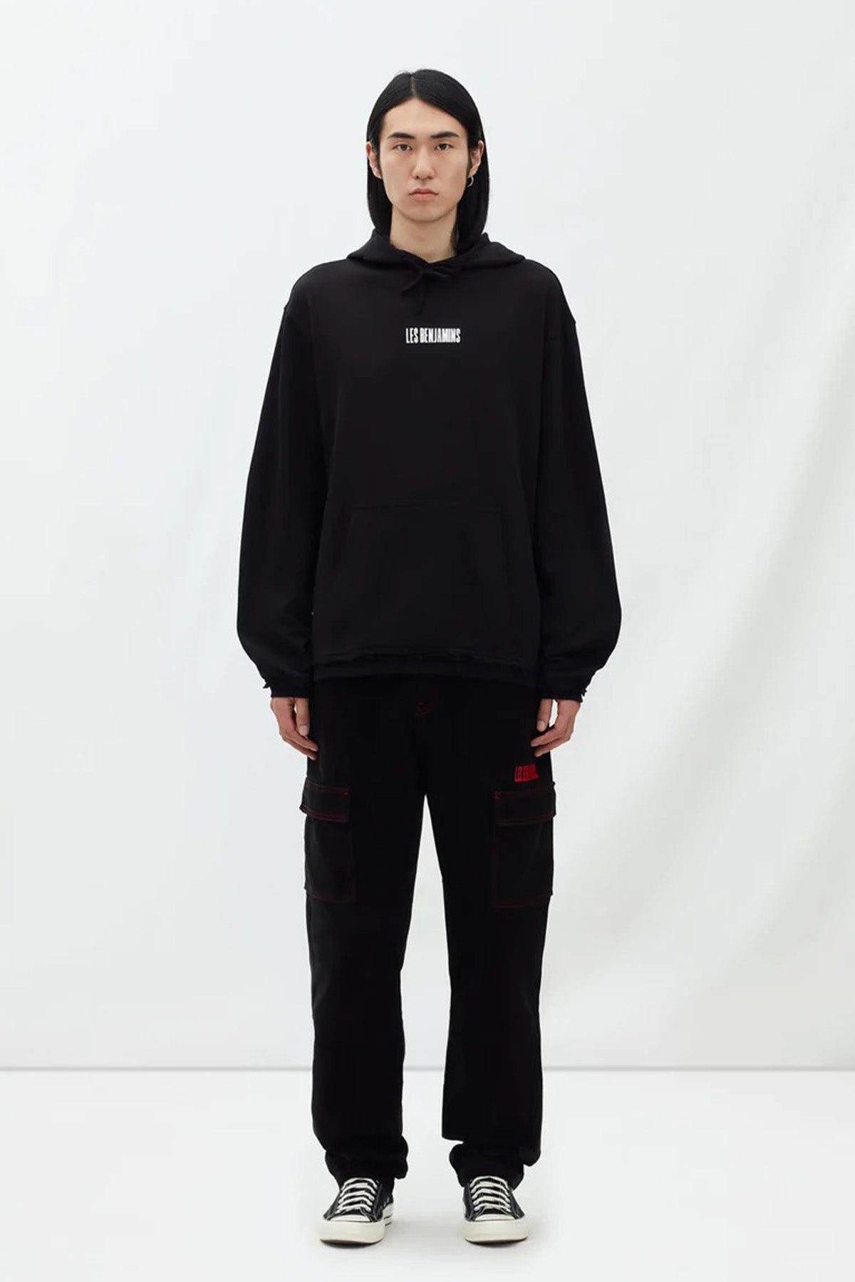 Les Benjamins Logolu Kapüşonlu Sweatshirt-Libas Trendy Fashion Store