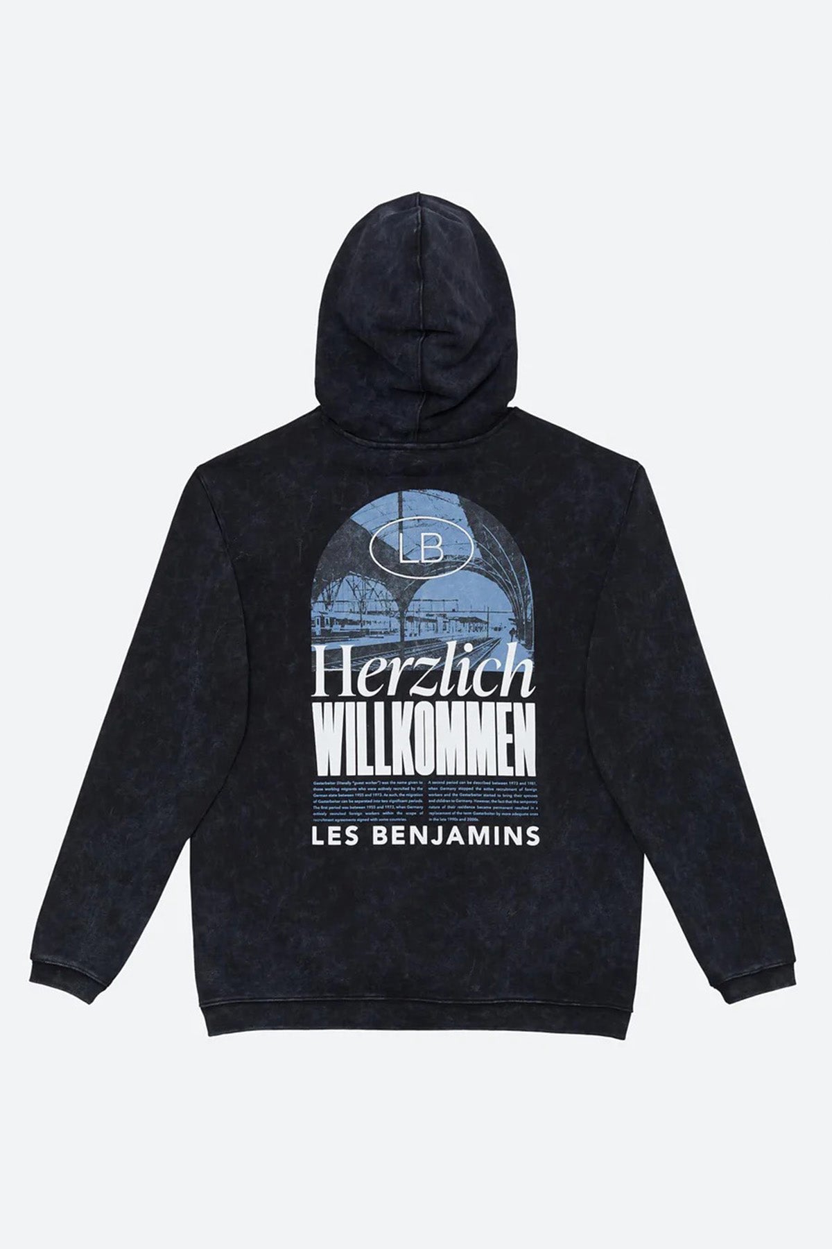 Les Benjamins Logolu Kapüşonlu Sweatshirt-Libas Trendy Fashion Store