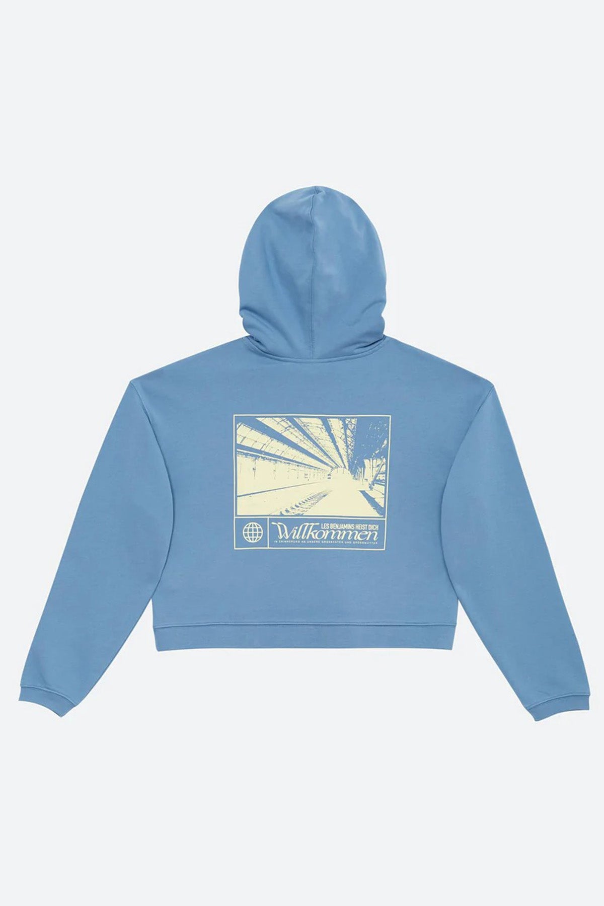 Les Benjamins Logolu Kapüşonlu Geniş Kesim Sweatshirt-Libas Trendy Fashion Store