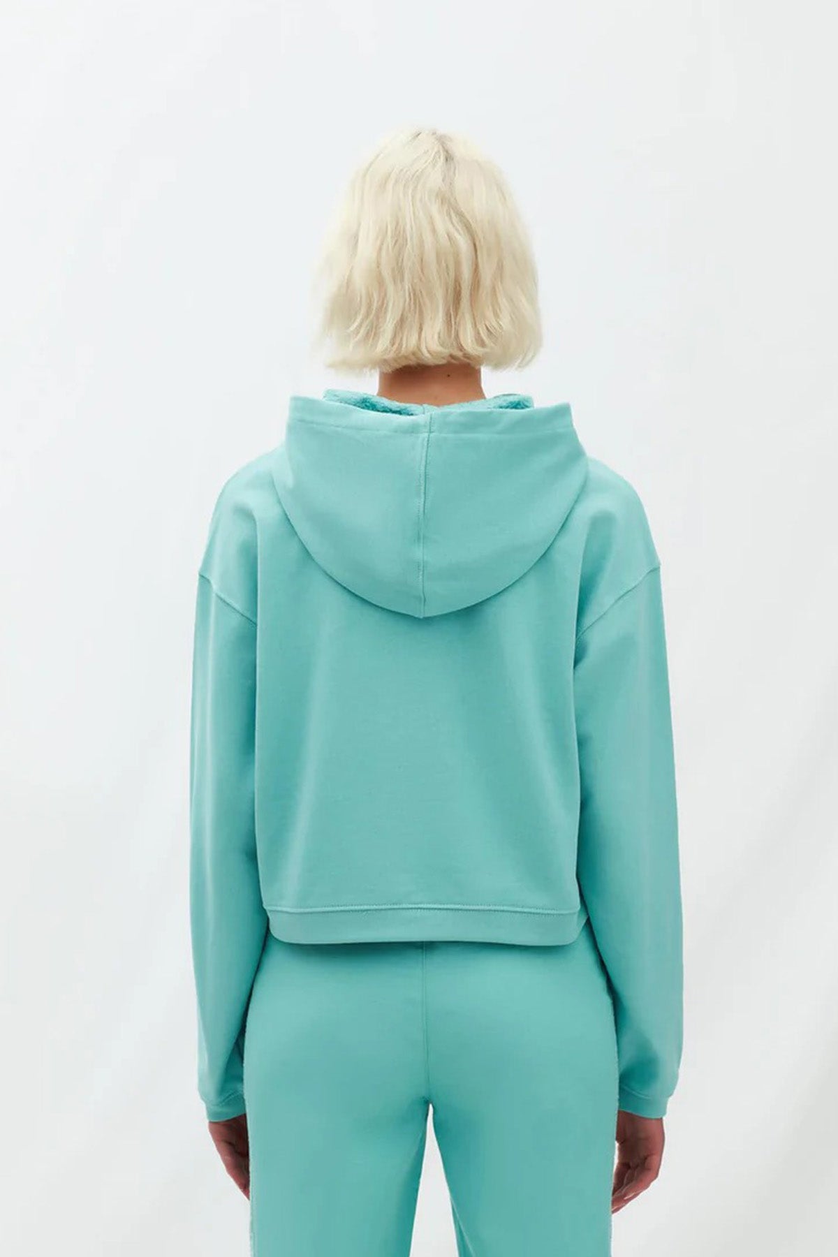 Les Benjamins Logolu Kapüşonlu Crop Sweatshirt-Libas Trendy Fashion Store