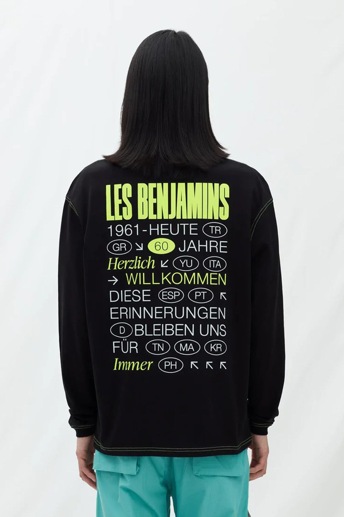 Les Benjamins Yuvarlak Yaka Logolu T-shirt-Libas Trendy Fashion Store