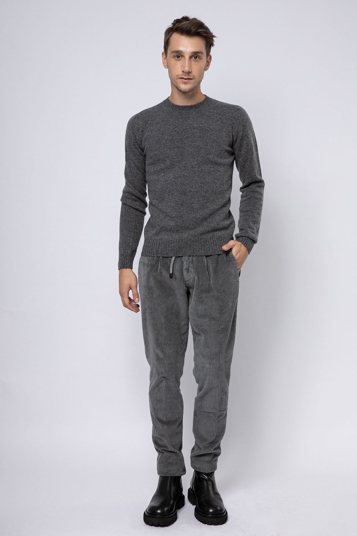 Fradi Yuvarlak Yaka Yün Triko-Libas Trendy Fashion Store