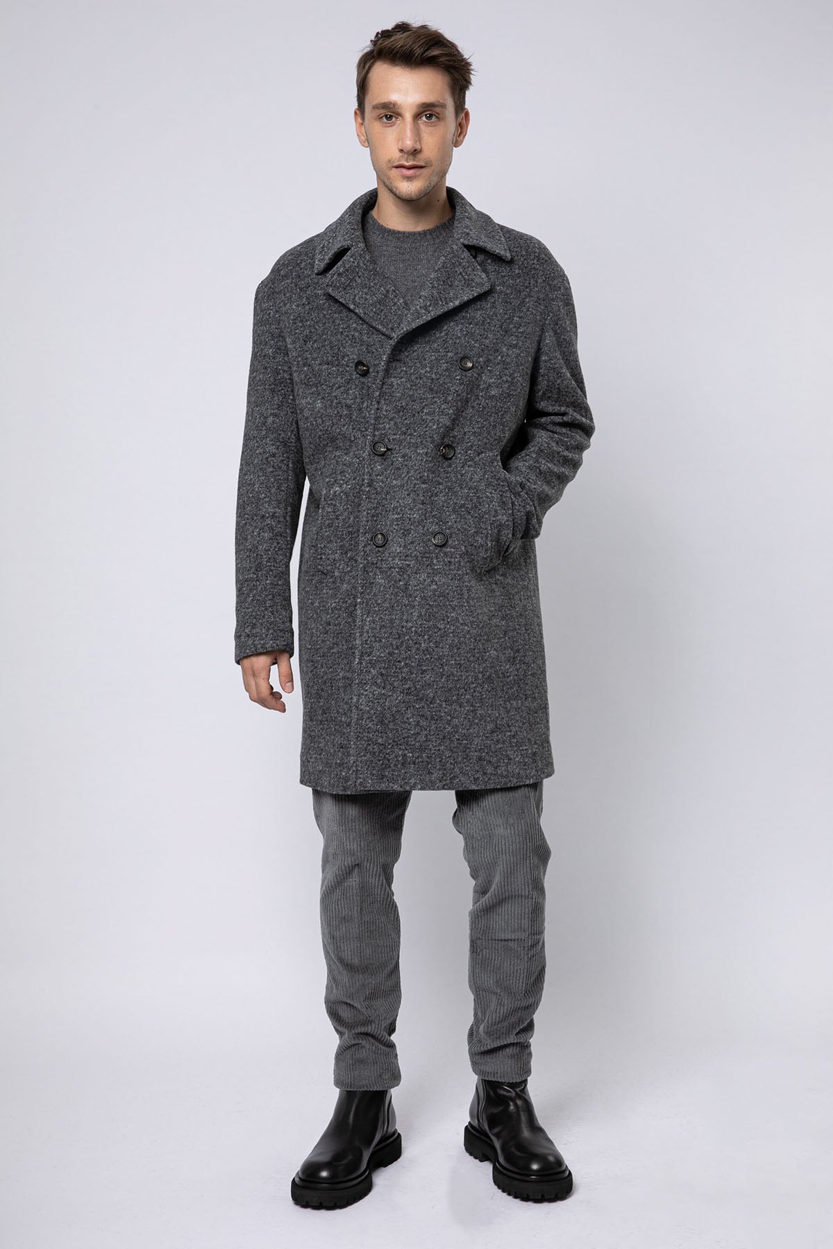 Fradi Yuvarlak Yaka Yün Triko-Libas Trendy Fashion Store