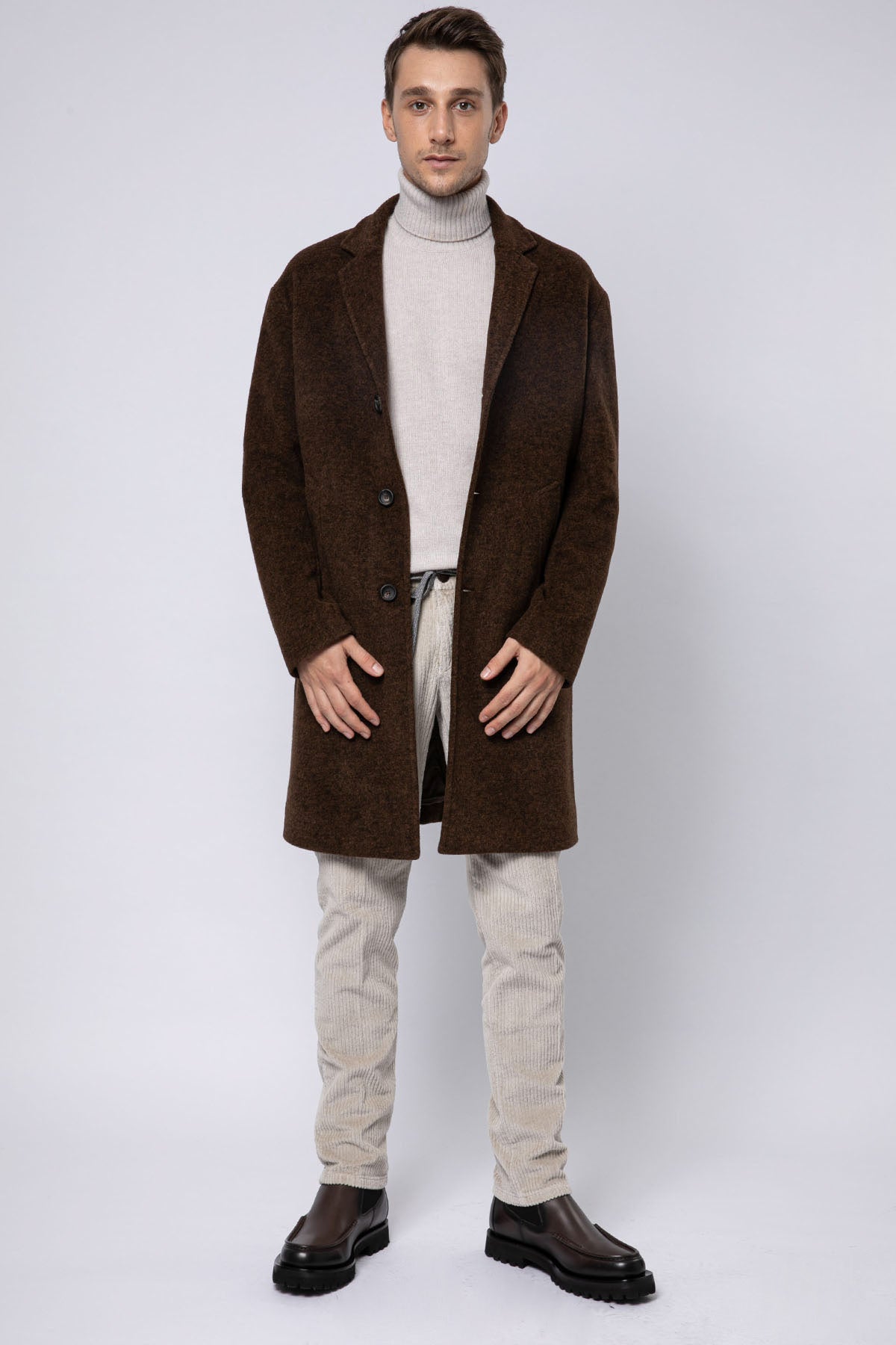 Fradi Smooth Fit Fitilli Kadife Beli Lastikli Tek Pile Streç Pantolon-Libas Trendy Fashion Store