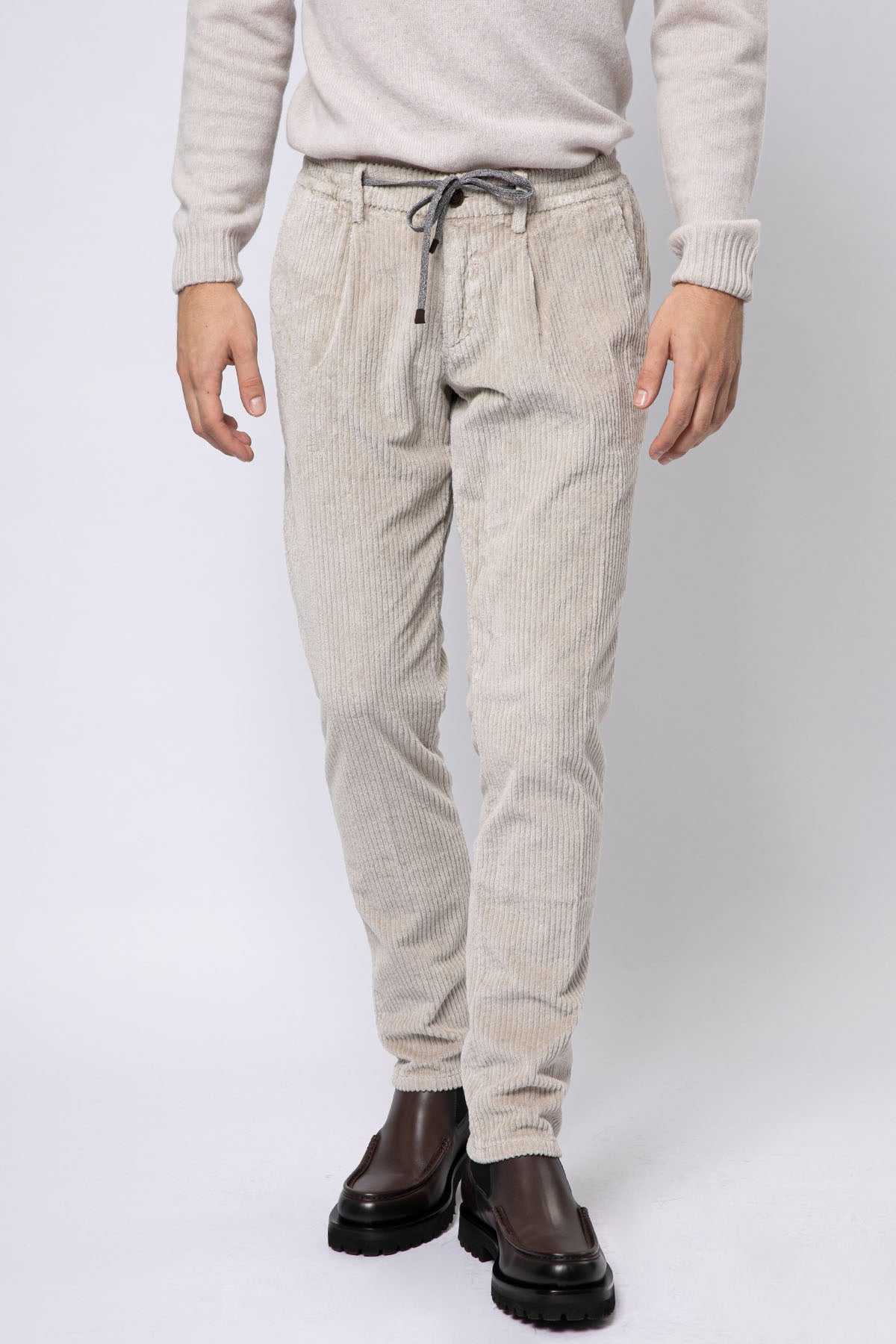 Fradi Smooth Fit Fitilli Kadife Beli Lastikli Tek Pile Streç Pantolon-Libas Trendy Fashion Store