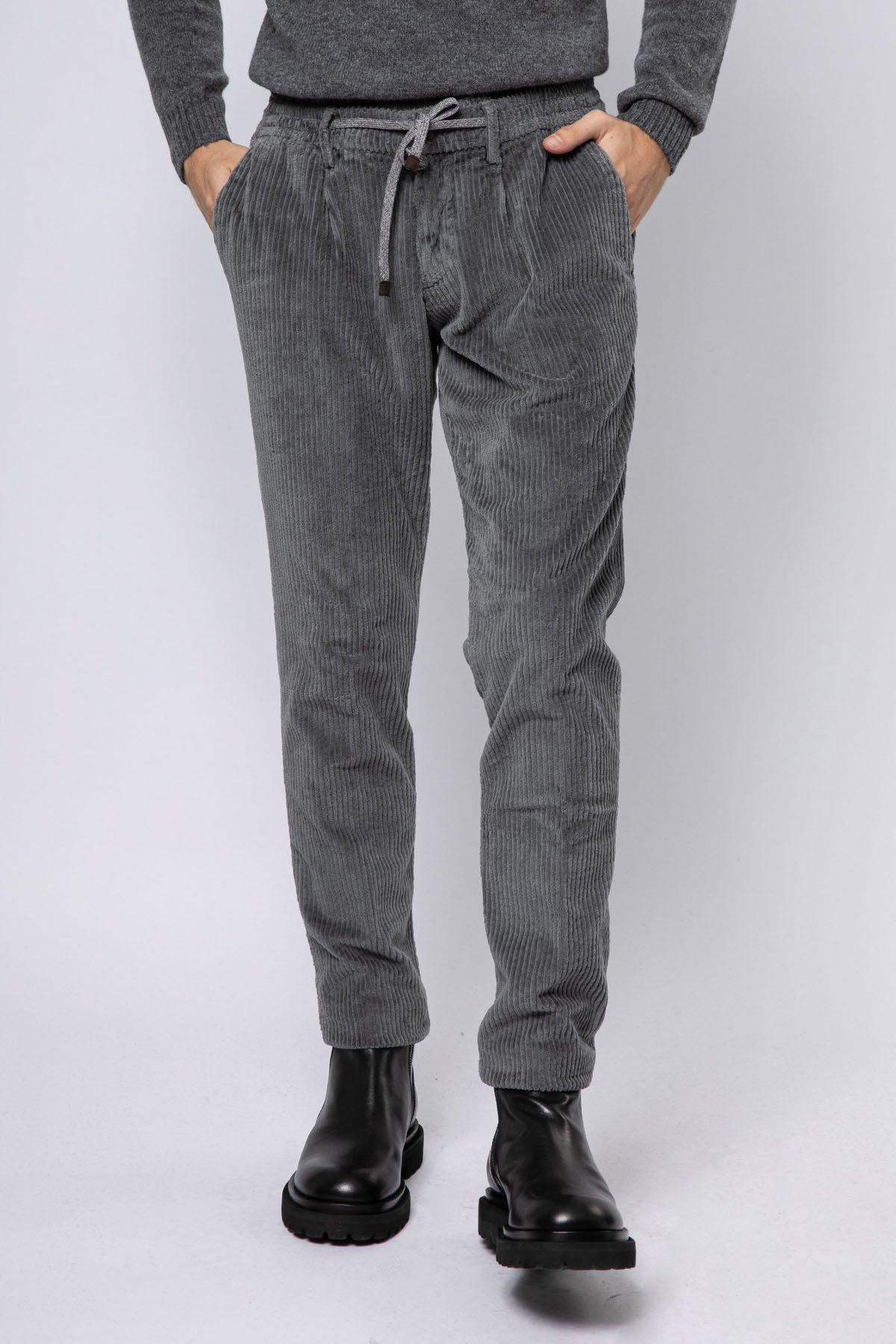 Fradi Smooth Fit Fitilli Kadife Beli Lastikli Tek Pile Streç Pantolon-Libas Trendy Fashion Store