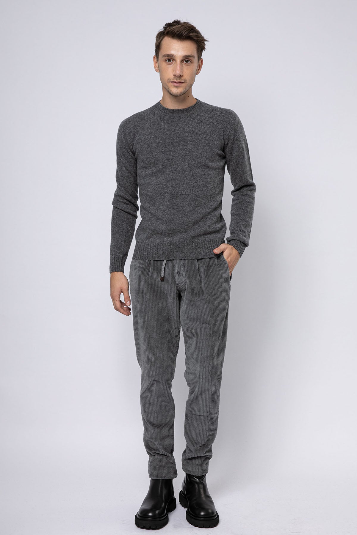 Fradi Smooth Fit Fitilli Kadife Beli Lastikli Tek Pile Streç Pantolon-Libas Trendy Fashion Store