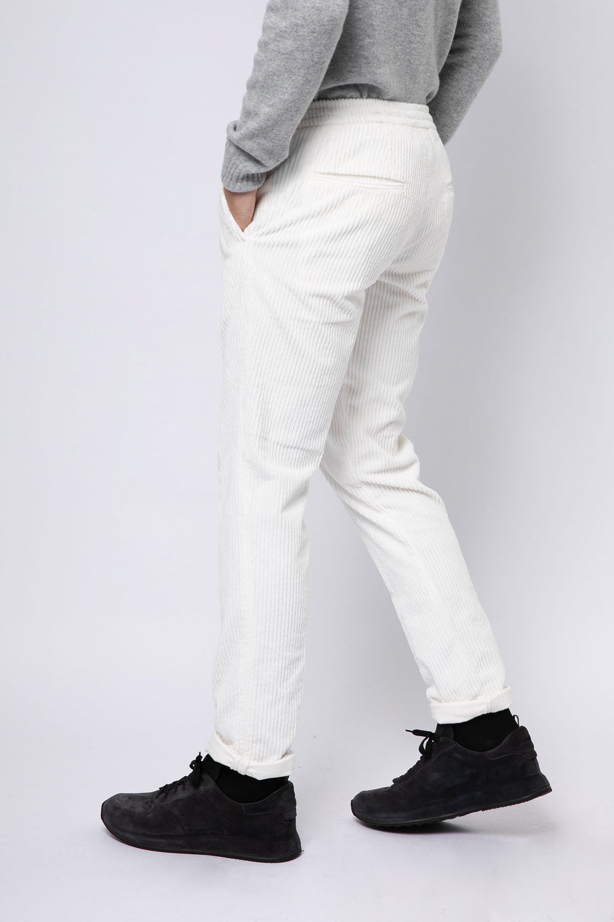 Fradi Smooth Fit Fitilli Kadife Beli Lastikli Tek Pile Streç Pantolon-Libas Trendy Fashion Store