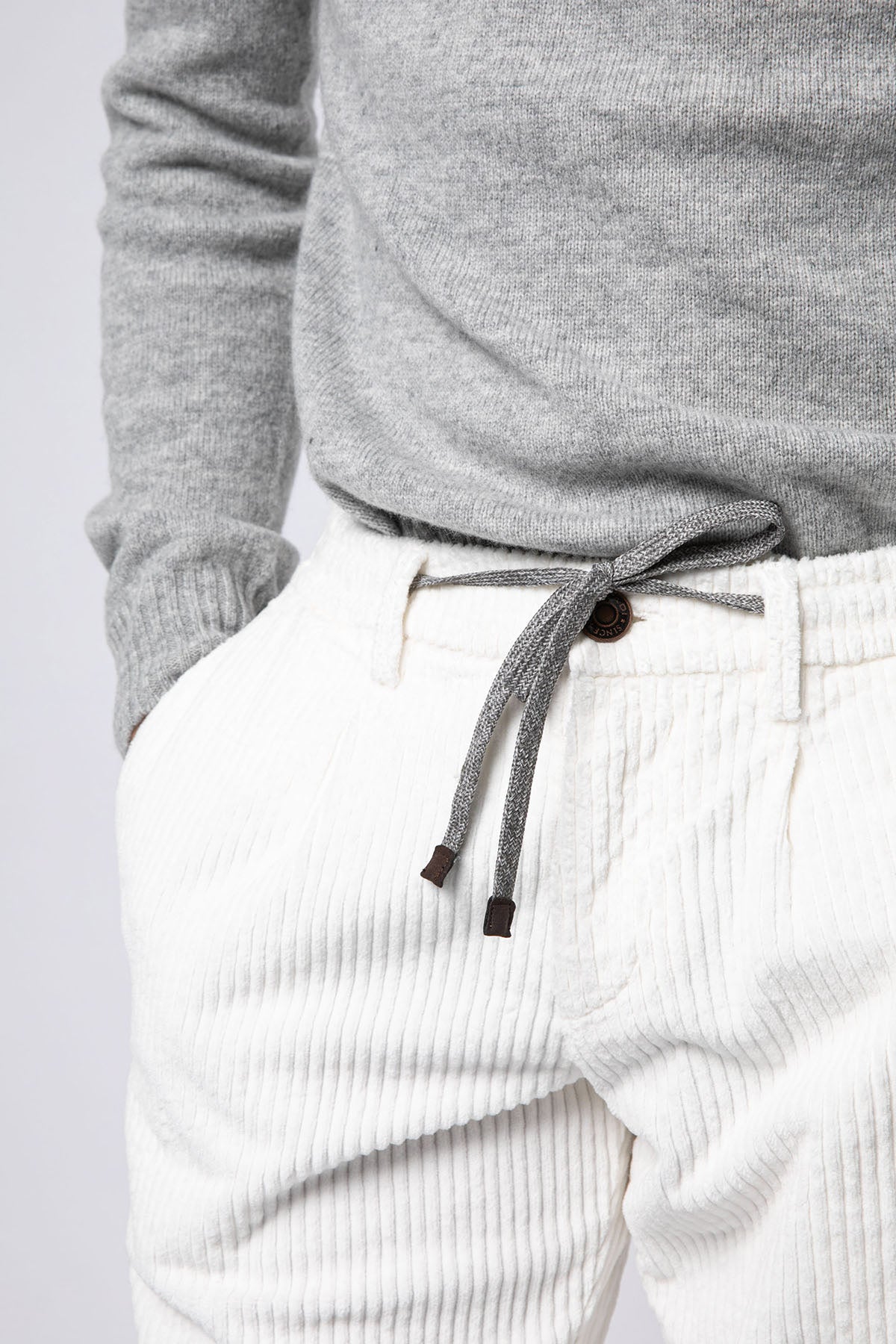 Fradi Smooth Fit Fitilli Kadife Beli Lastikli Tek Pile Streç Pantolon-Libas Trendy Fashion Store