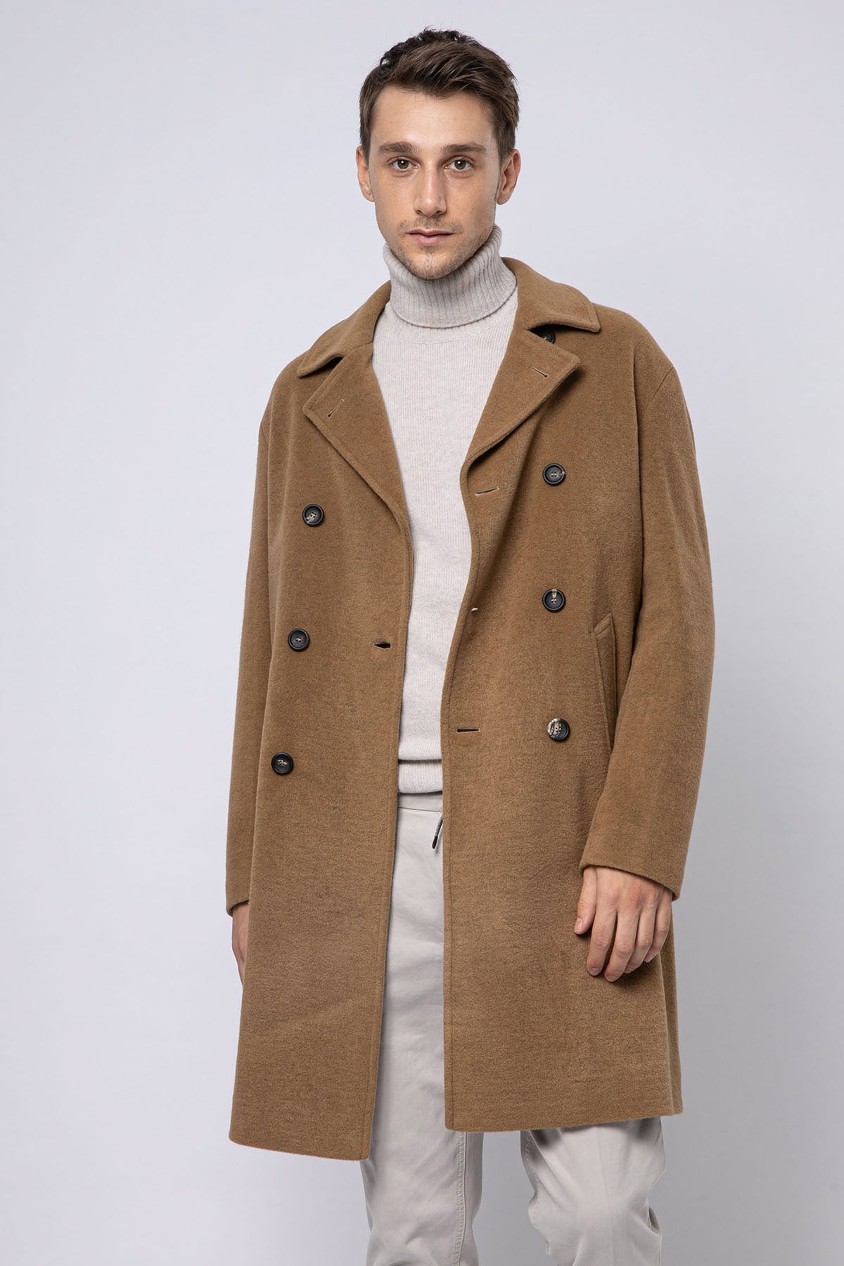 Fradi Shaw Kruvaze Palto-Libas Trendy Fashion Store