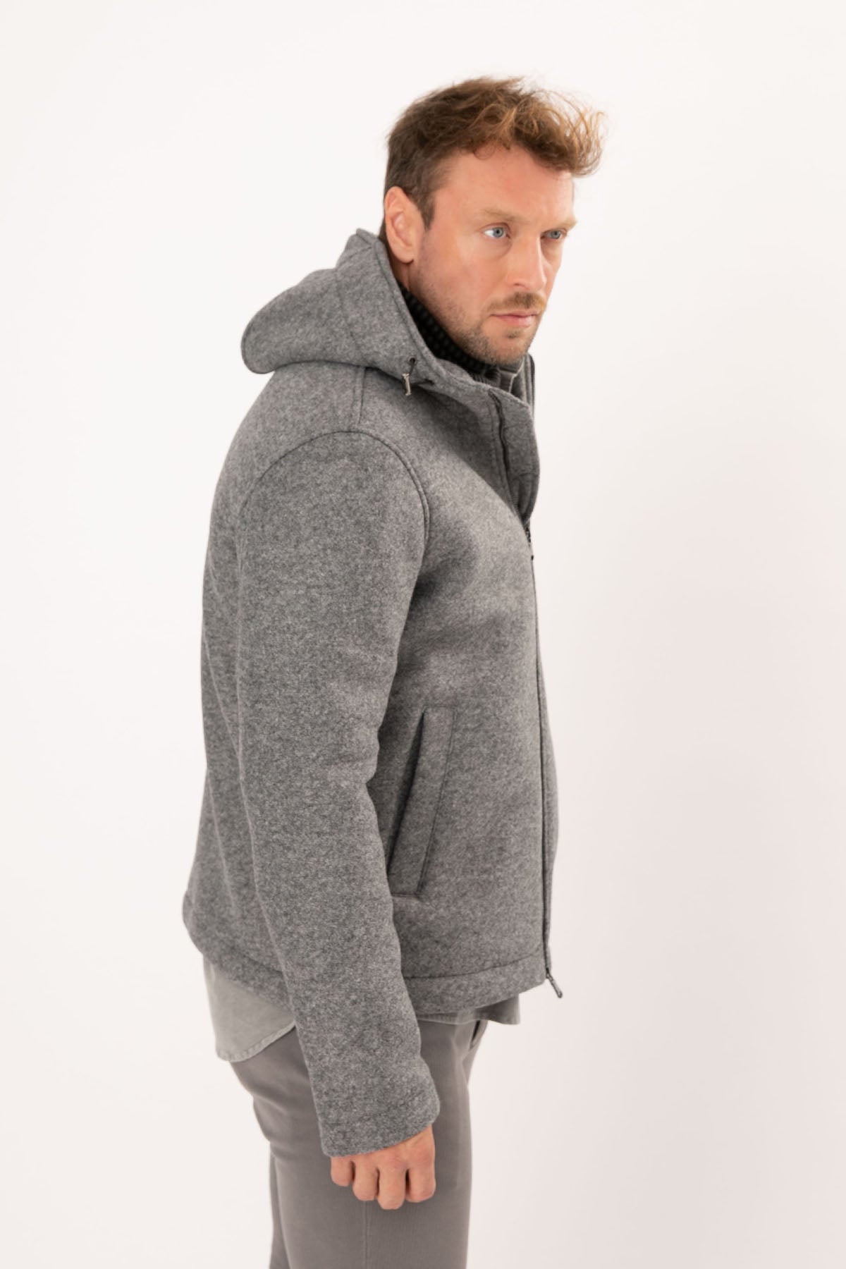 Fradi William Kapüşonlu Yün Kaban-Libas Trendy Fashion Store