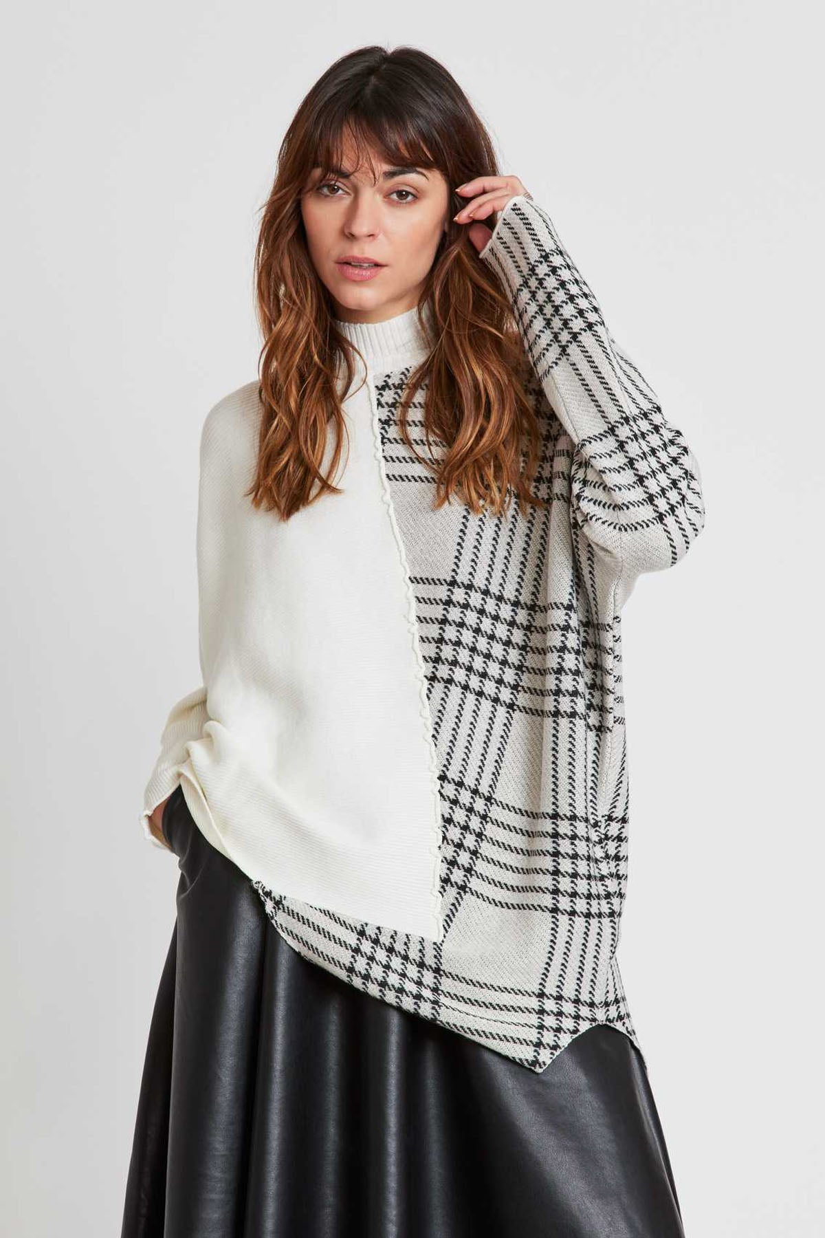 Rene Derhy Balıkçı Yaka Kazayağı Asimetrik Triko-Libas Trendy Fashion Store