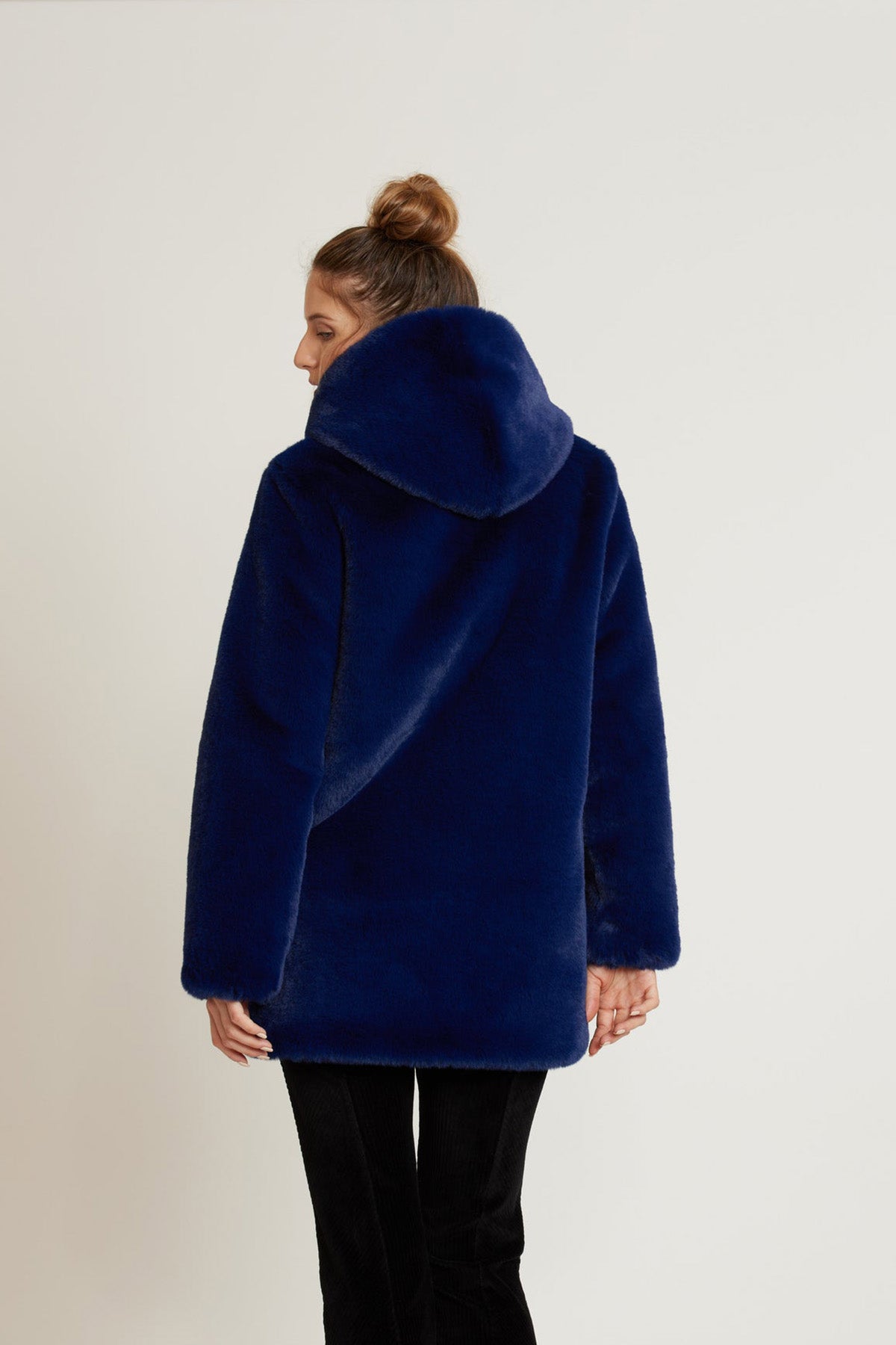 Rene Derhy Kapüşonlu Peluş Mont-Libas Trendy Fashion Store