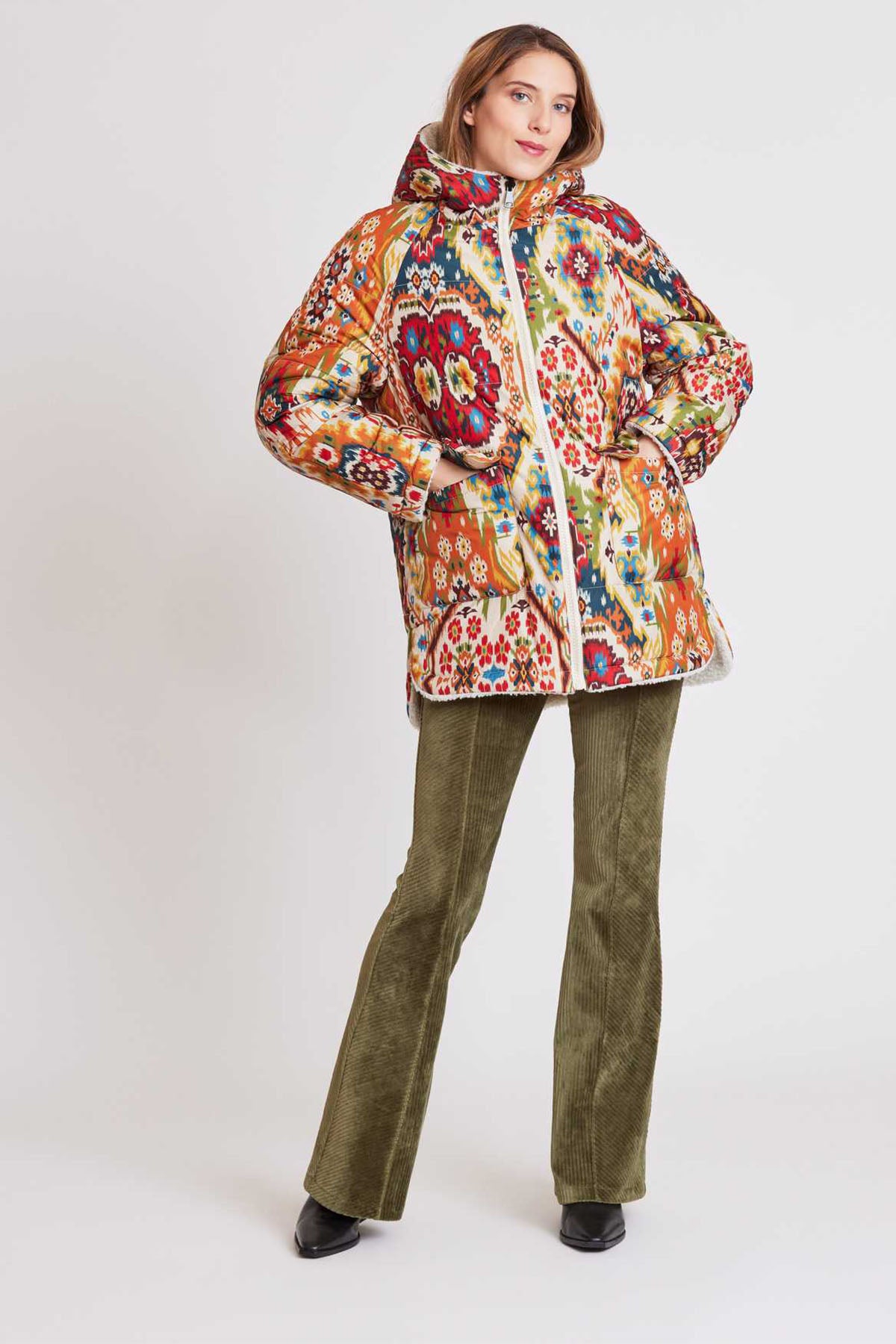 Rene Derhy Çift Taraflı Kapüşonlu Puffer Mont-Libas Trendy Fashion Store