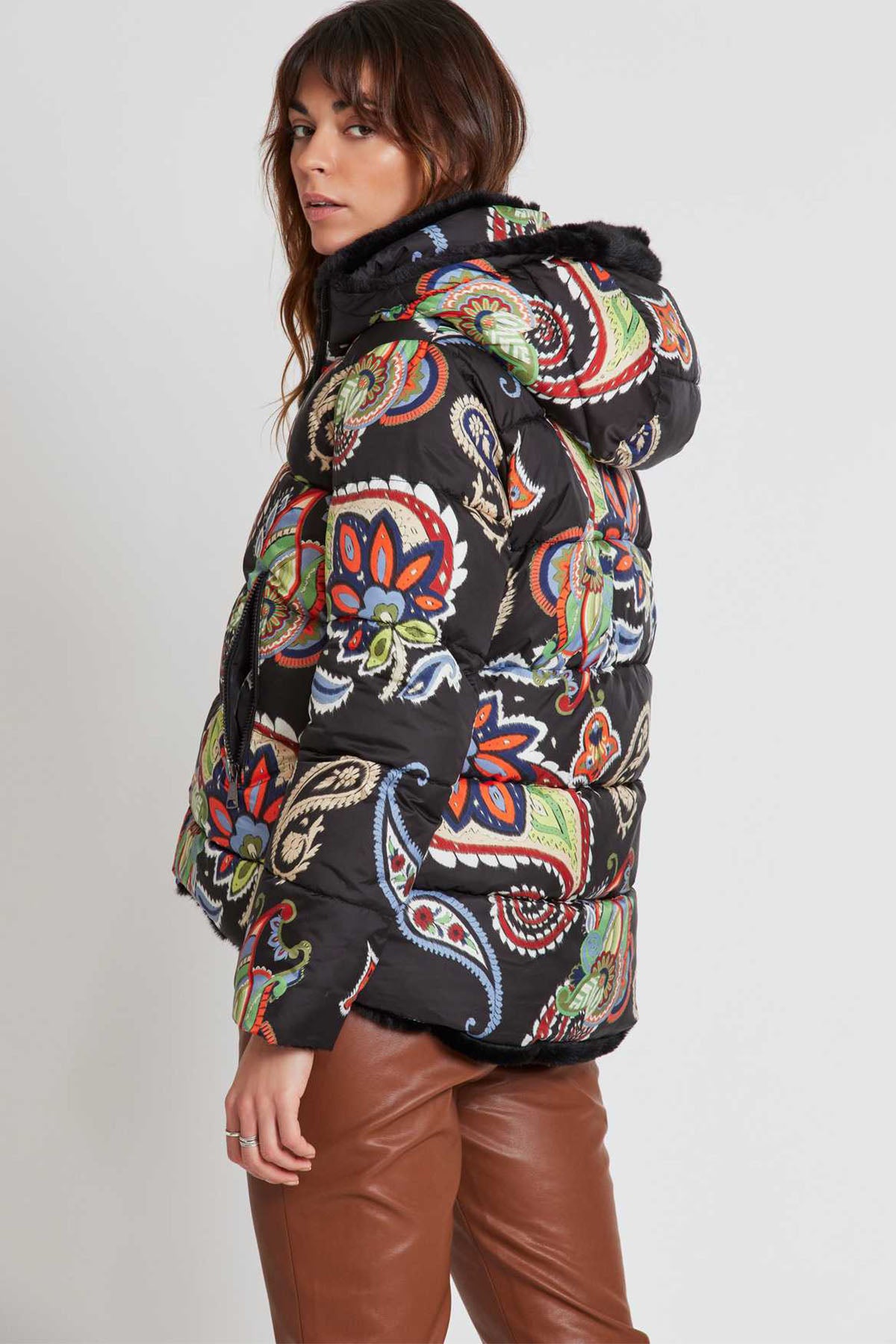 Rene Derhy Çift Taraflı Kapüşonlu Puffer Mont-Libas Trendy Fashion Store