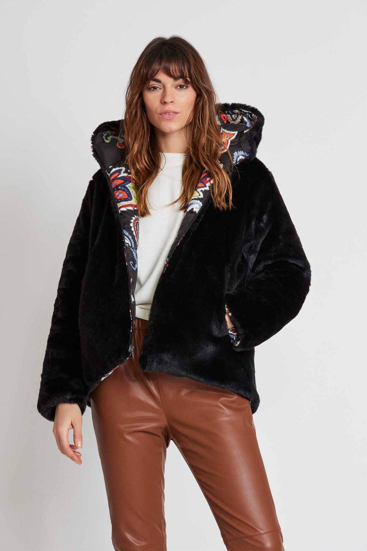 Rene Derhy Çift Taraflı Kapüşonlu Puffer Mont-Libas Trendy Fashion Store