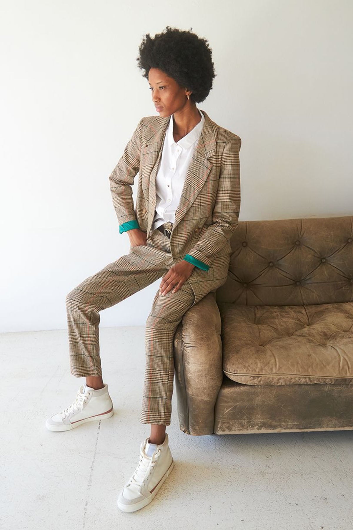 Bsb Ekoseli Kruvaze Takım Elbise-Libas Trendy Fashion Store