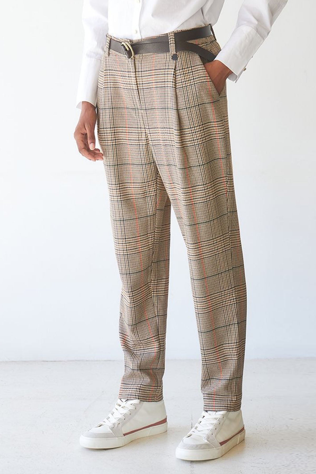 Bsb Ekoseli Kruvaze Takım Elbise-Libas Trendy Fashion Store