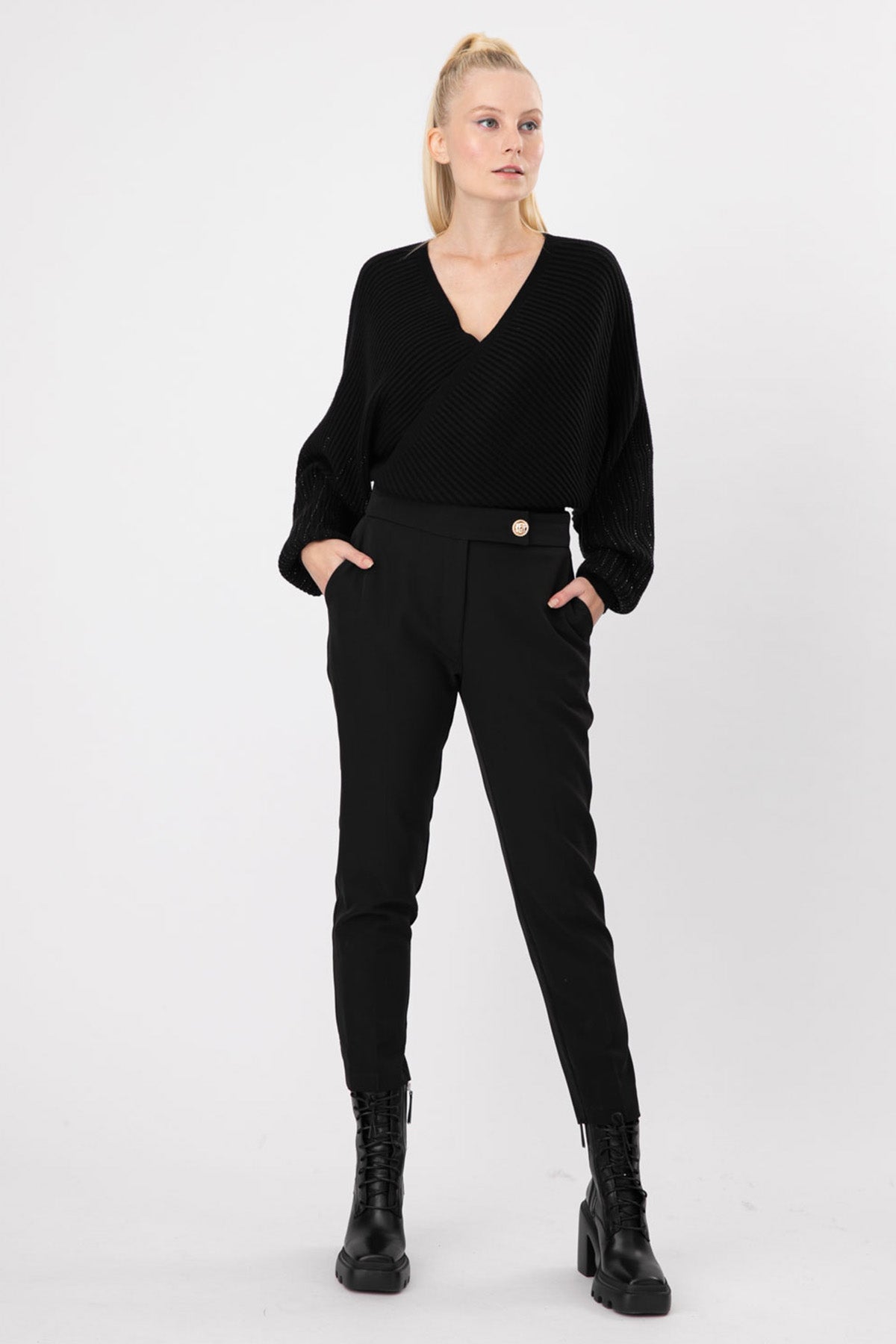 Lynne Yüksek Bel Pantolon-Libas Trendy Fashion Store