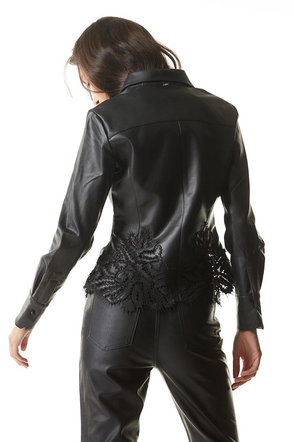 Bsb Nakışlı Deri Gömlek-Libas Trendy Fashion Store