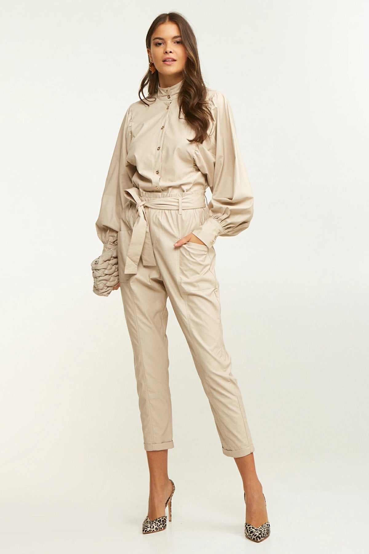 Lynne Deri Paperbag Pantolon-Libas Trendy Fashion Store