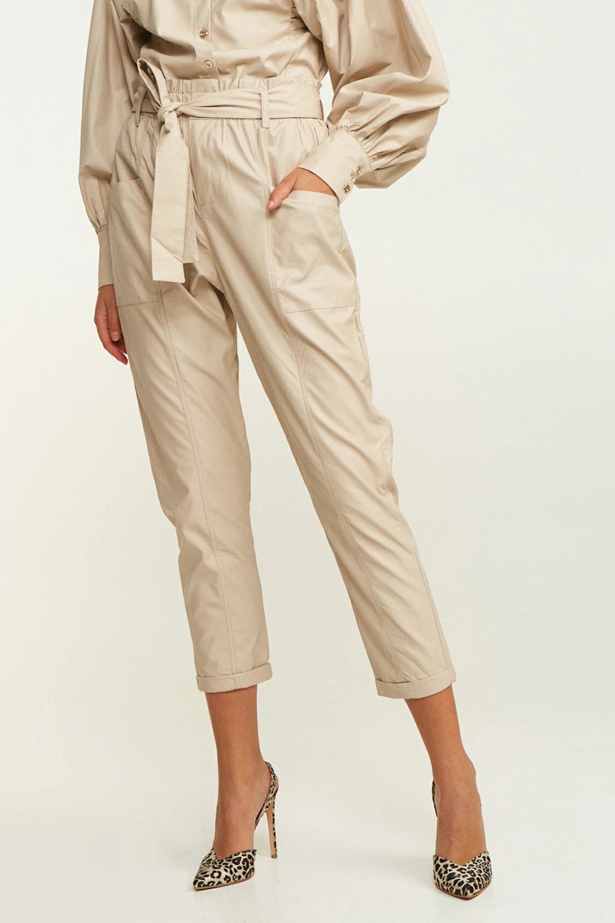 Lynne Deri Paperbag Pantolon-Libas Trendy Fashion Store