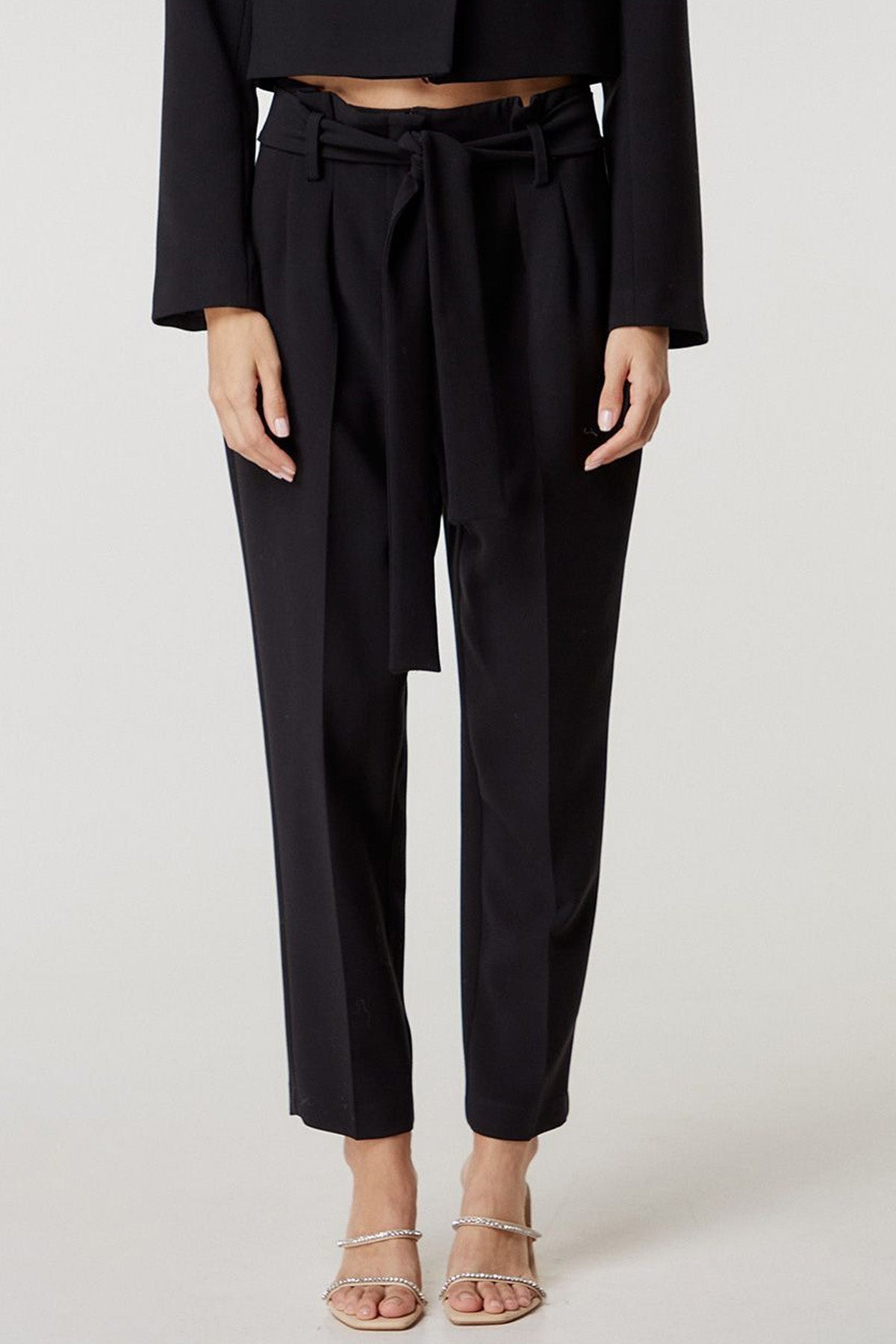 Bsb Kuşaklı Paperbag Pantolon-Libas Trendy Fashion Store