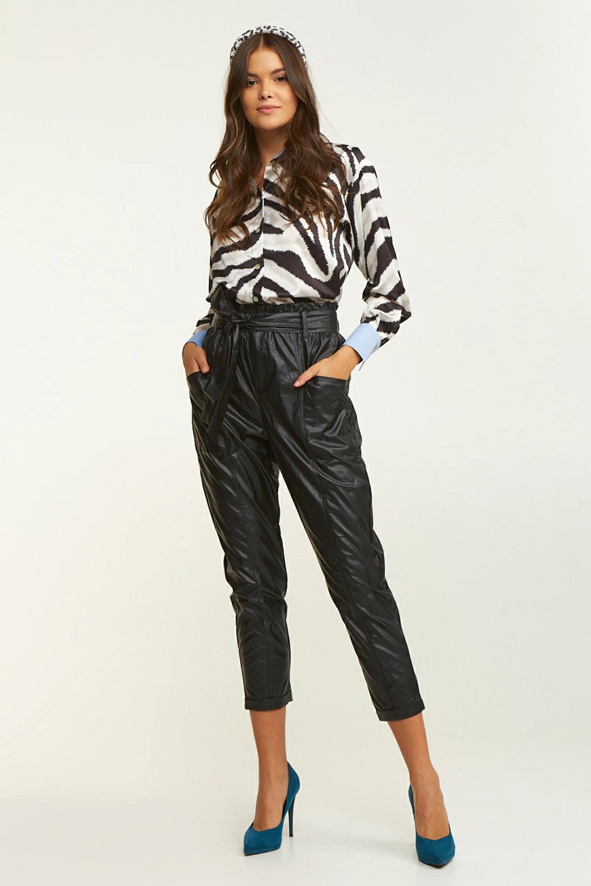 Lynne Deri Paperbag Pantolon-Libas Trendy Fashion Store