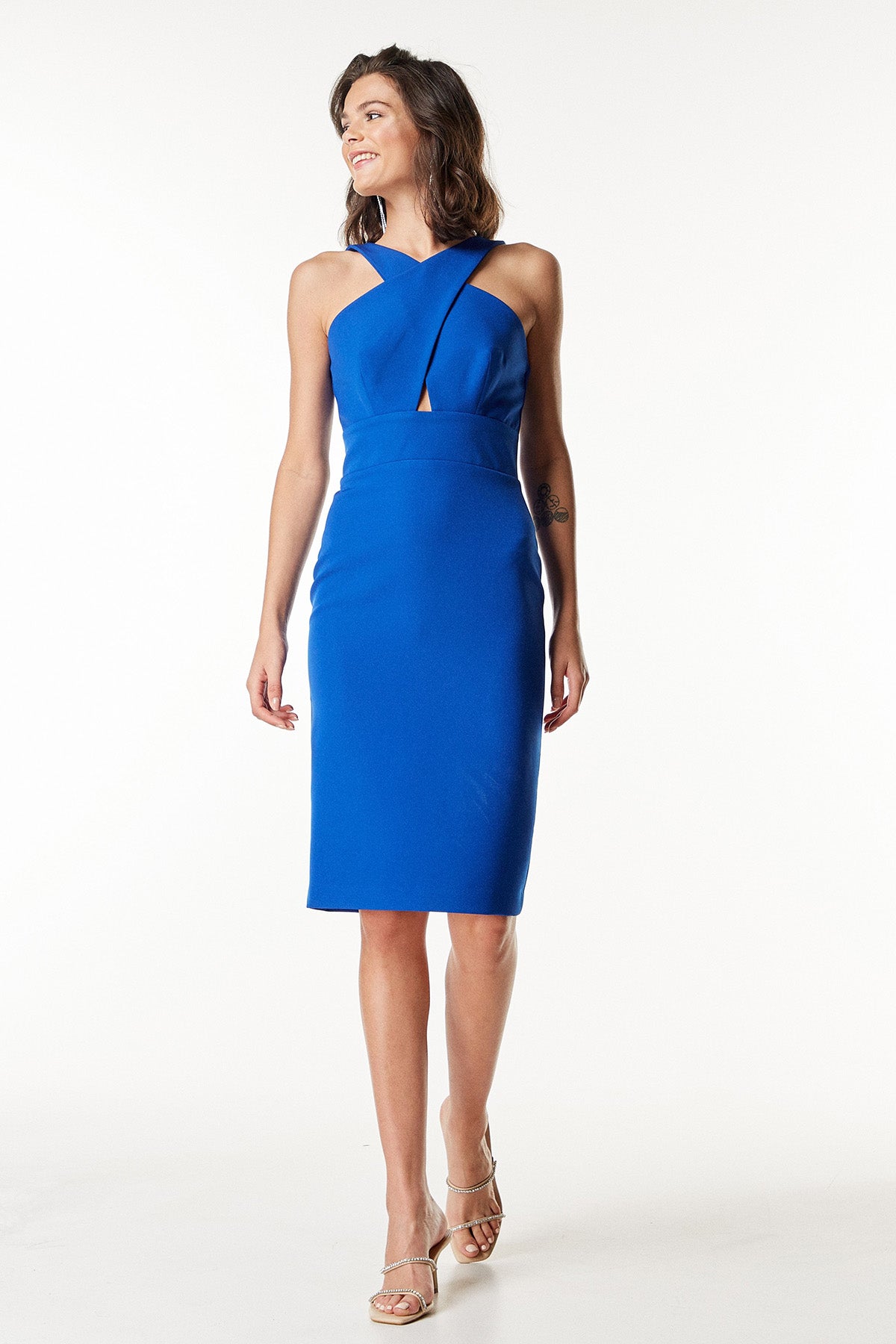 Bsb Çapraz Askılı Dizüstü Elbise-Libas Trendy Fashion Store