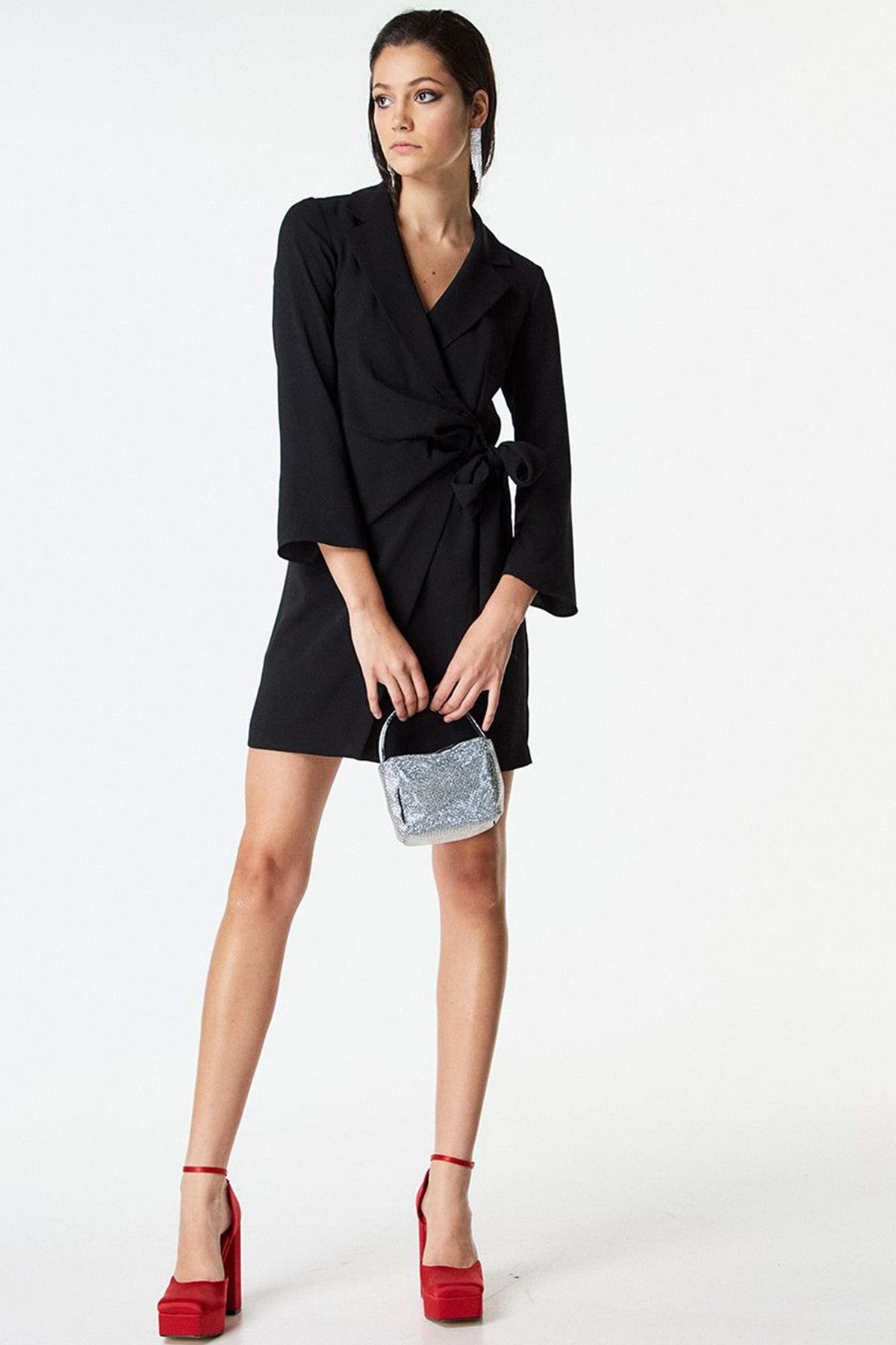 Bsb Kruvaze Mini Elbise-Libas Trendy Fashion Store