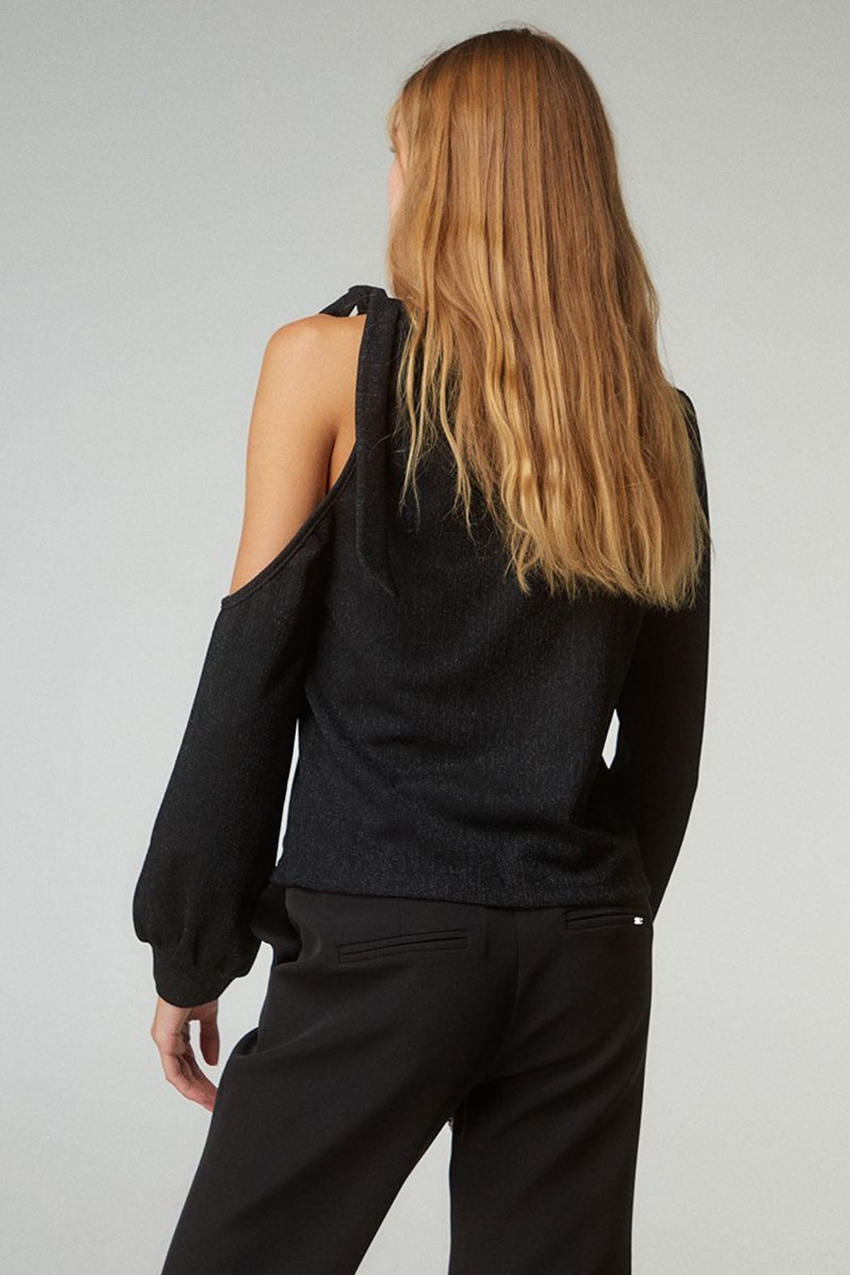 Bsb Yuvarlak Yaka Tek Omuz Bluz-Libas Trendy Fashion Store