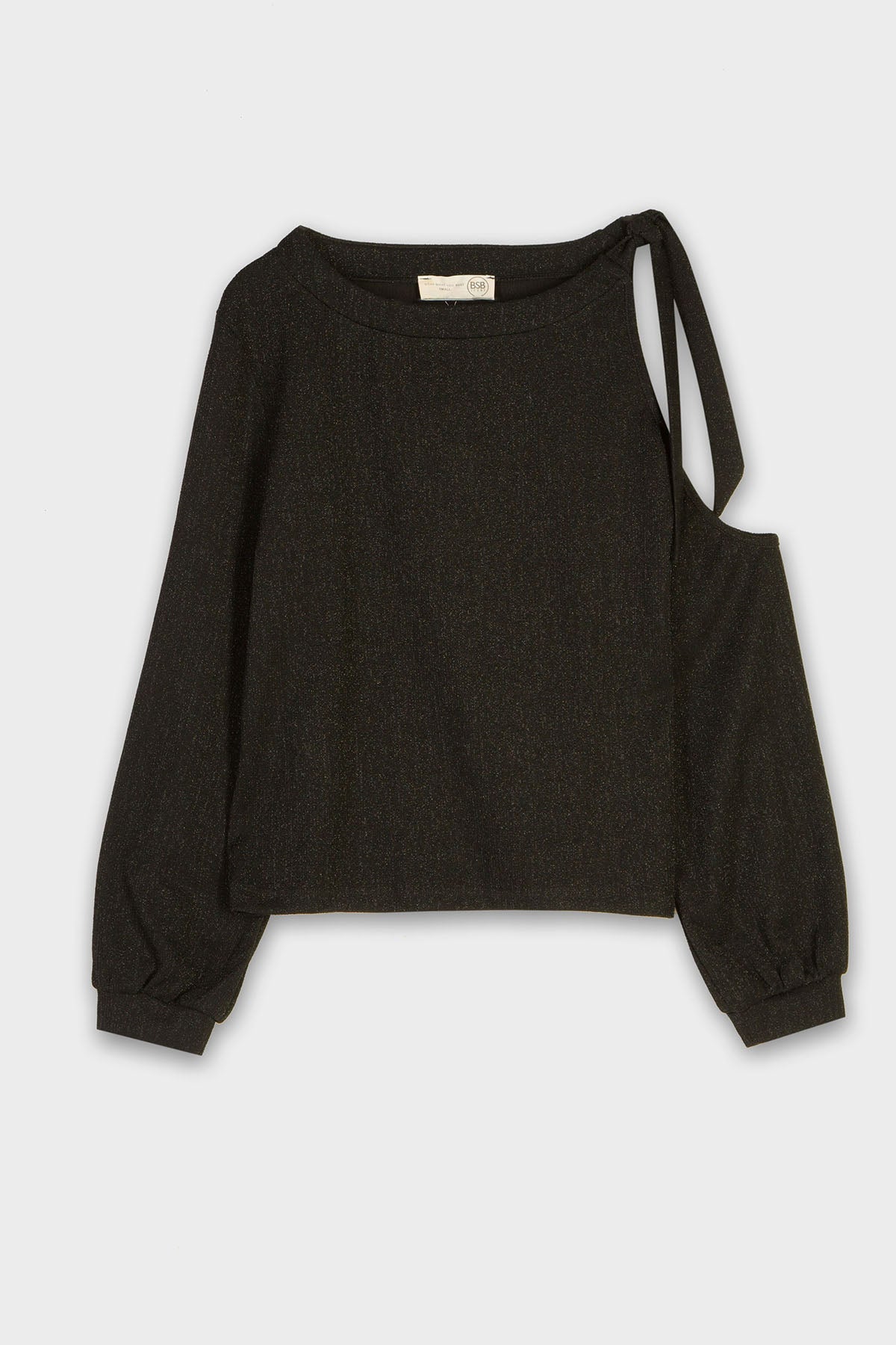 Bsb Yuvarlak Yaka Tek Omuz Bluz-Libas Trendy Fashion Store