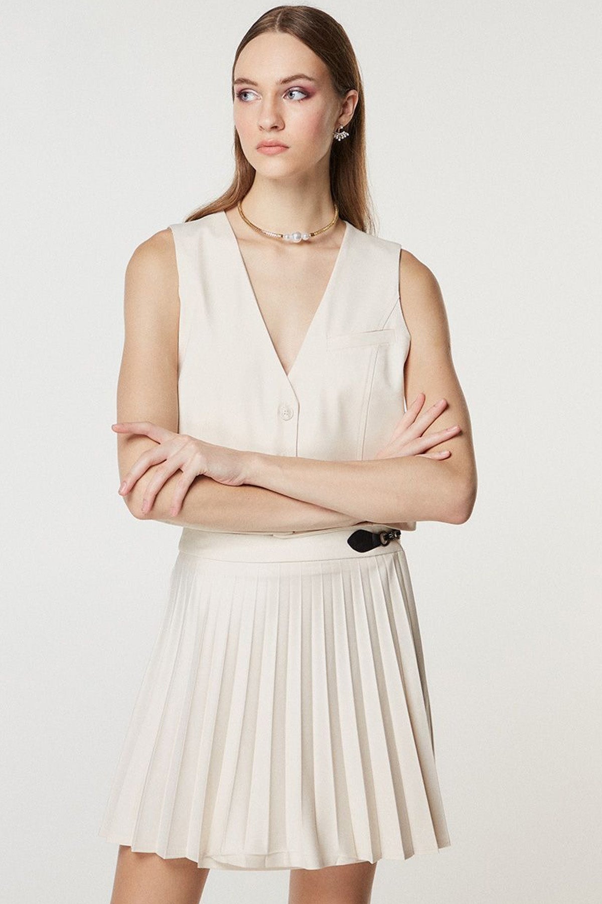 Bsb V Yaka Yelek-Libas Trendy Fashion Store