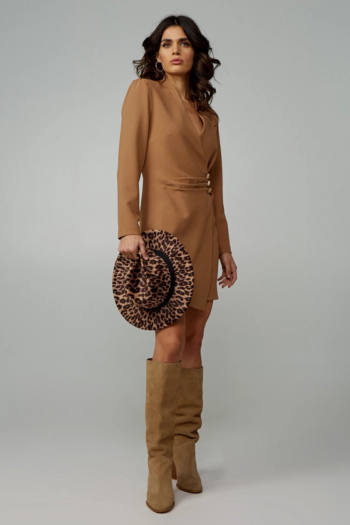 Lynne Kruvaze Mini Elbise-Libas Trendy Fashion Store