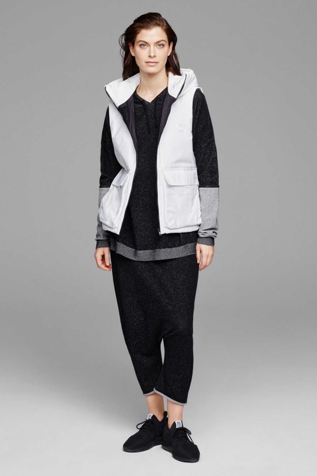 Sarah Pacini Kapüşonlu Kapaklı Cepli Yelek-Libas Trendy Fashion Store