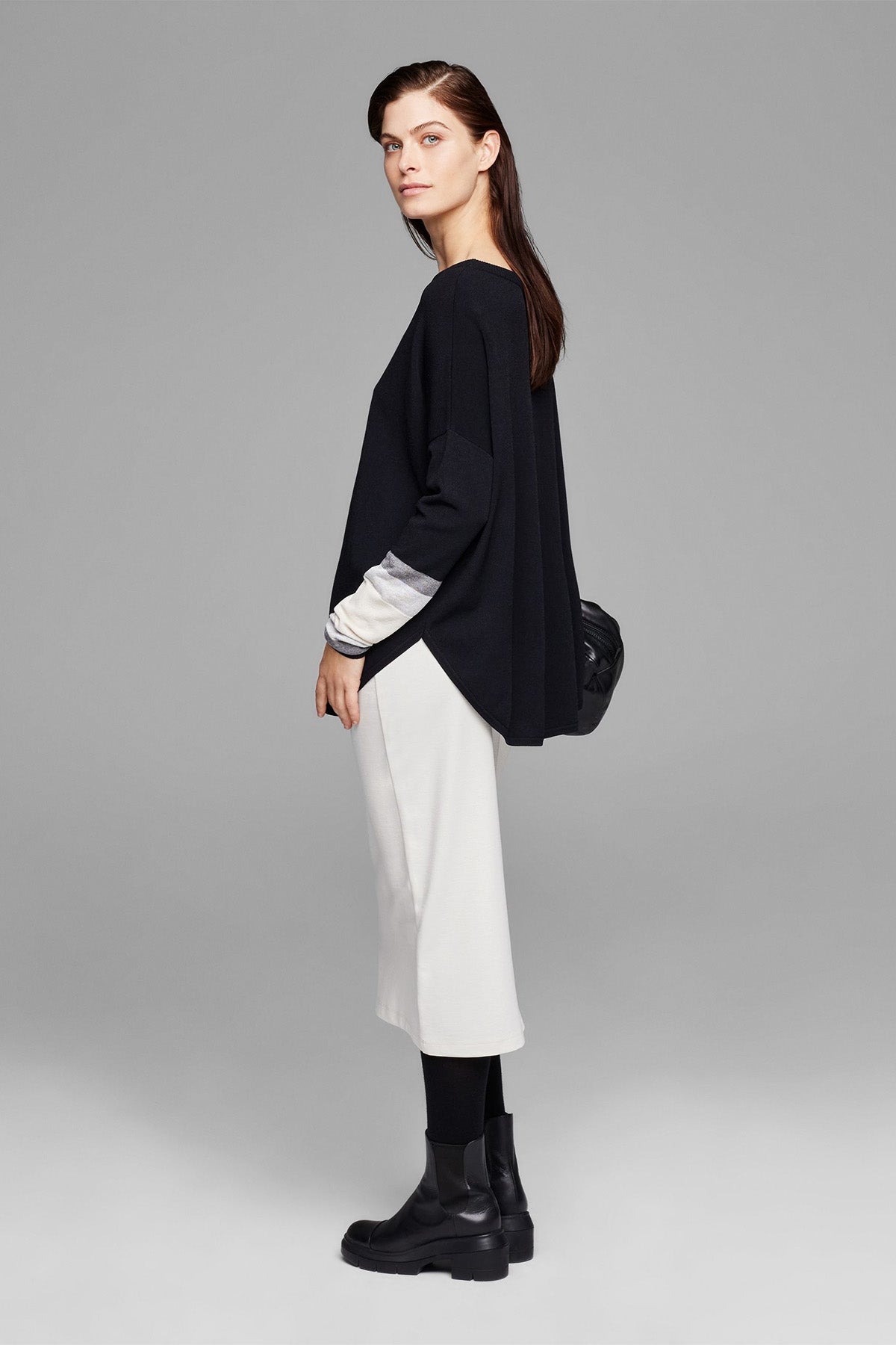 Sarah Pacini Yakası Büzgülü Triko-Libas Trendy Fashion Store