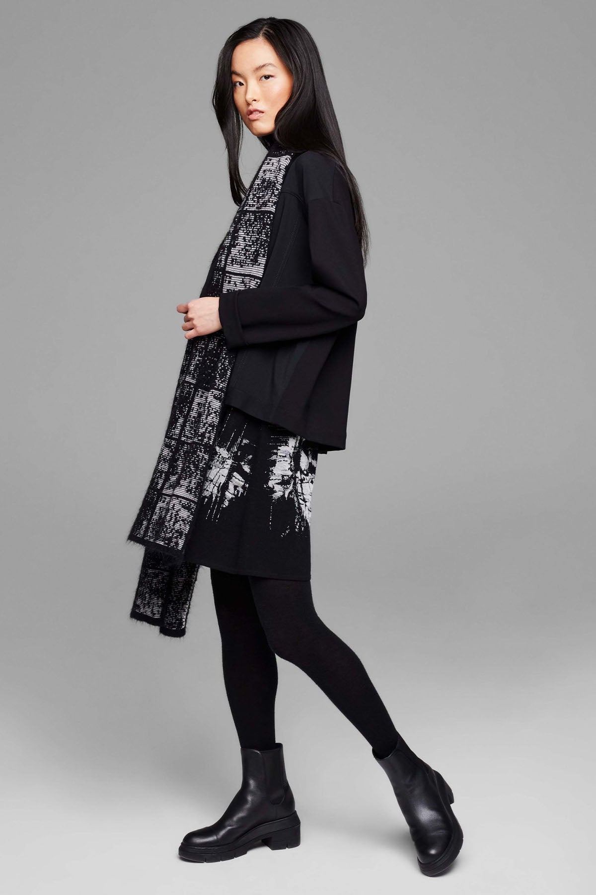 Sarah Pacini Balıkçı Yaka Dizüstü Triko Elbise-Libas Trendy Fashion Store